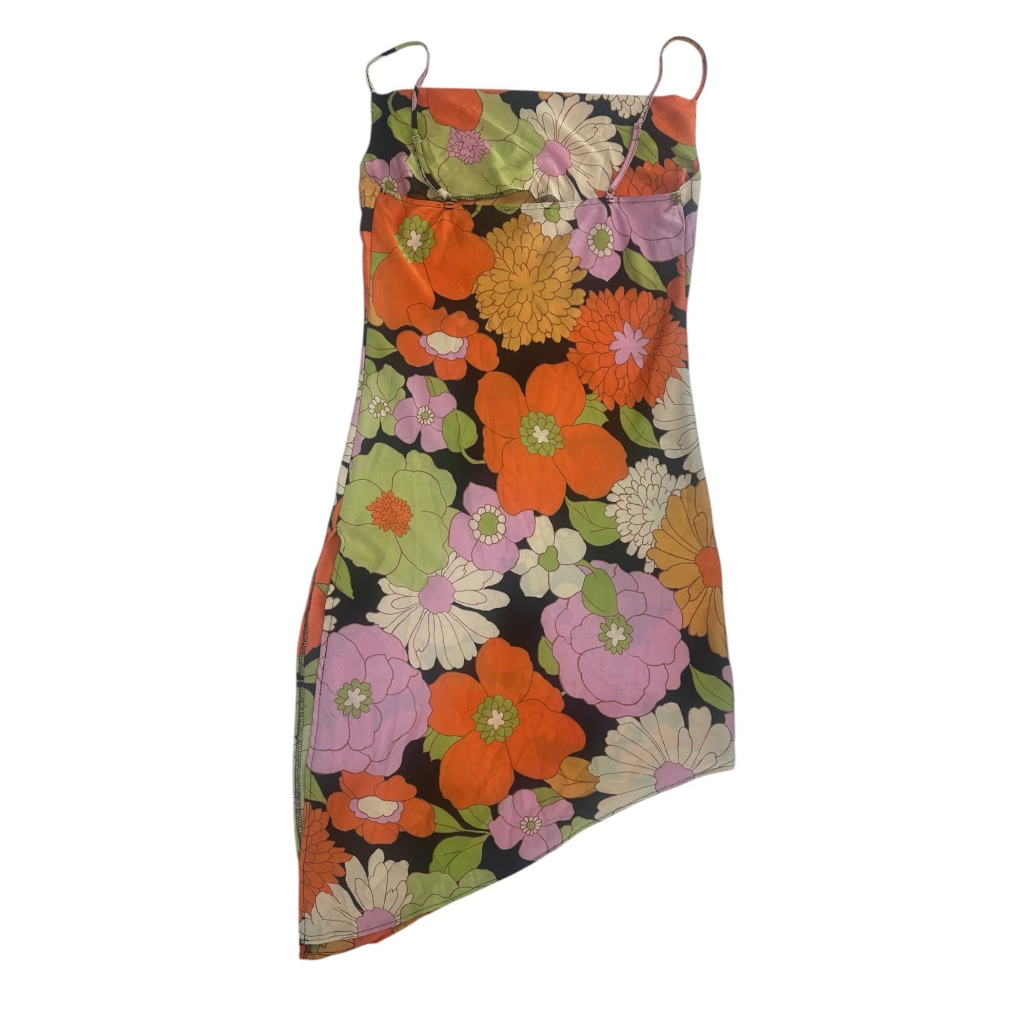 Forever 21 Forever 21 Women’s Retro Floral Slip Dress Large Asymmetrica Size L / US 10 / IT 46 - 5 Thumbnail