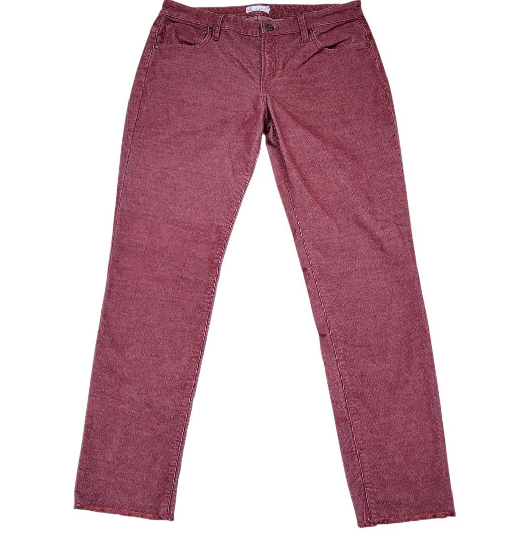 Other Carve Designs Carson Cord Hi-Rise Fray Ankle Rust Pants Wome Size 30" / US 8 / IT 44 - 2 Thumbnail