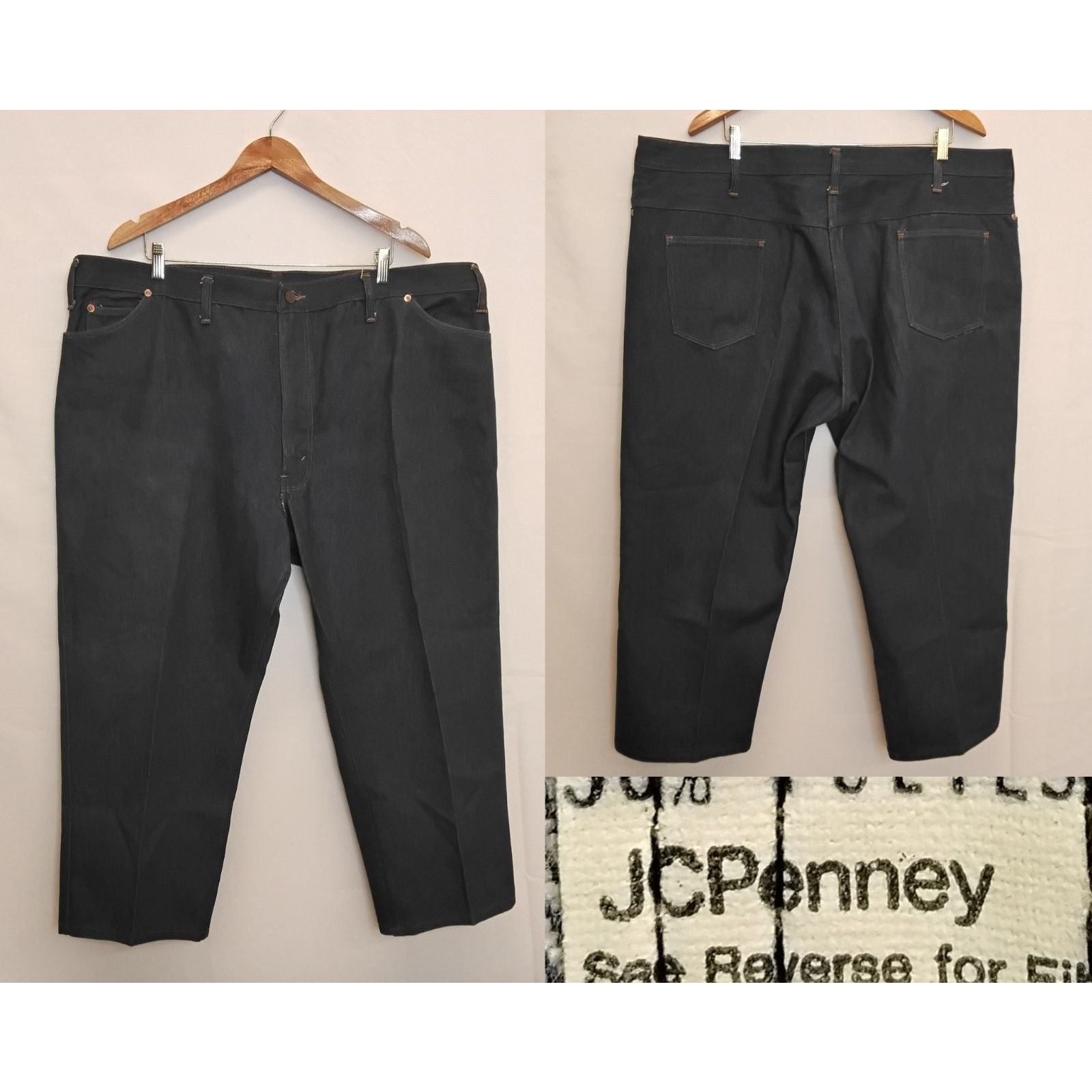 JCPenney JCPenny Denim Jeans Men's 44 x 26 Dark Wash Vintage 1980s Size US 44 / EU 60 - 1 Thumbnail