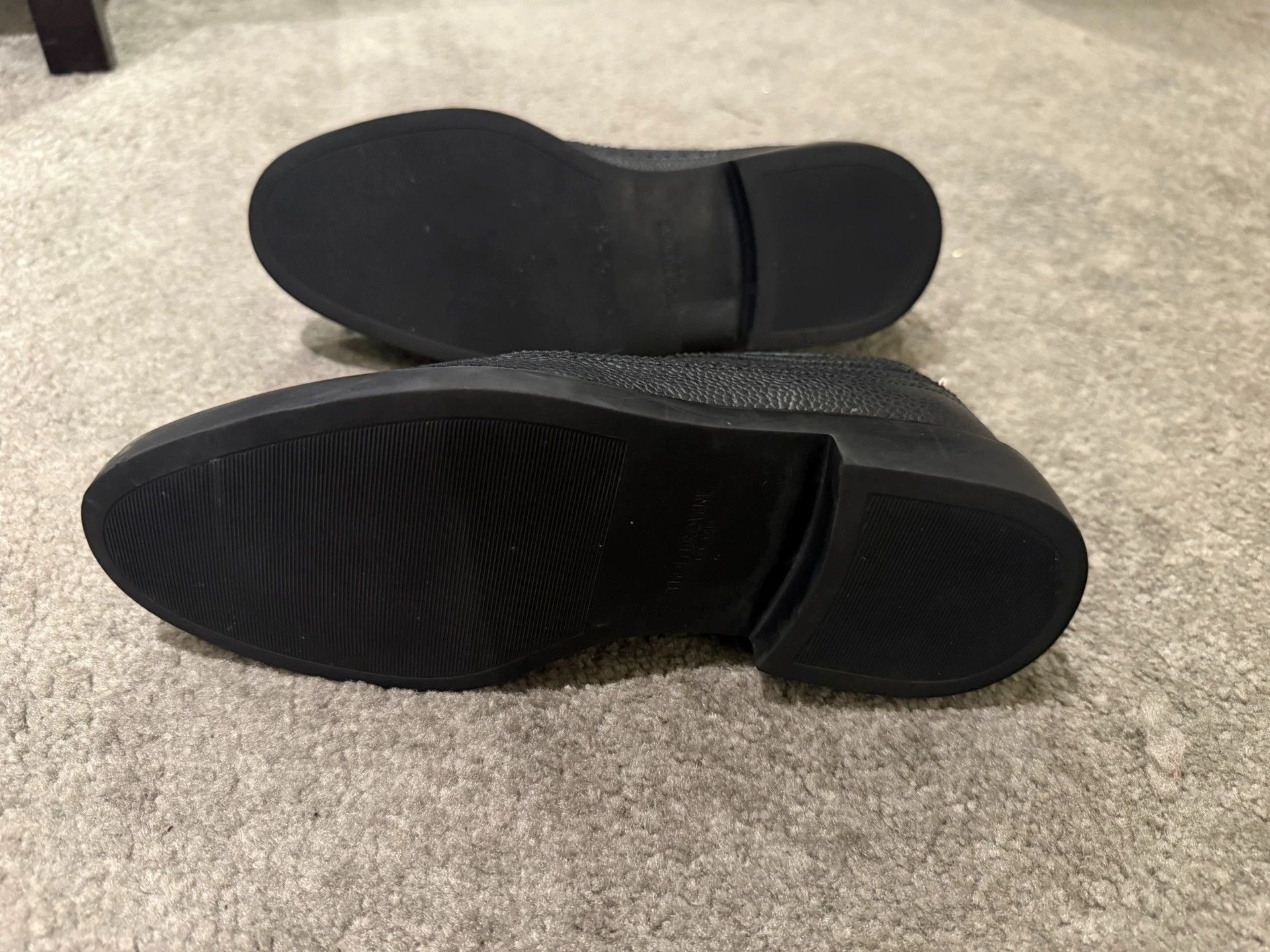 Thom Browne Thom Browne Black Carved Rubber Sole Leather Shoes US6 Size US 6 / EU 39 - 4 Thumbnail