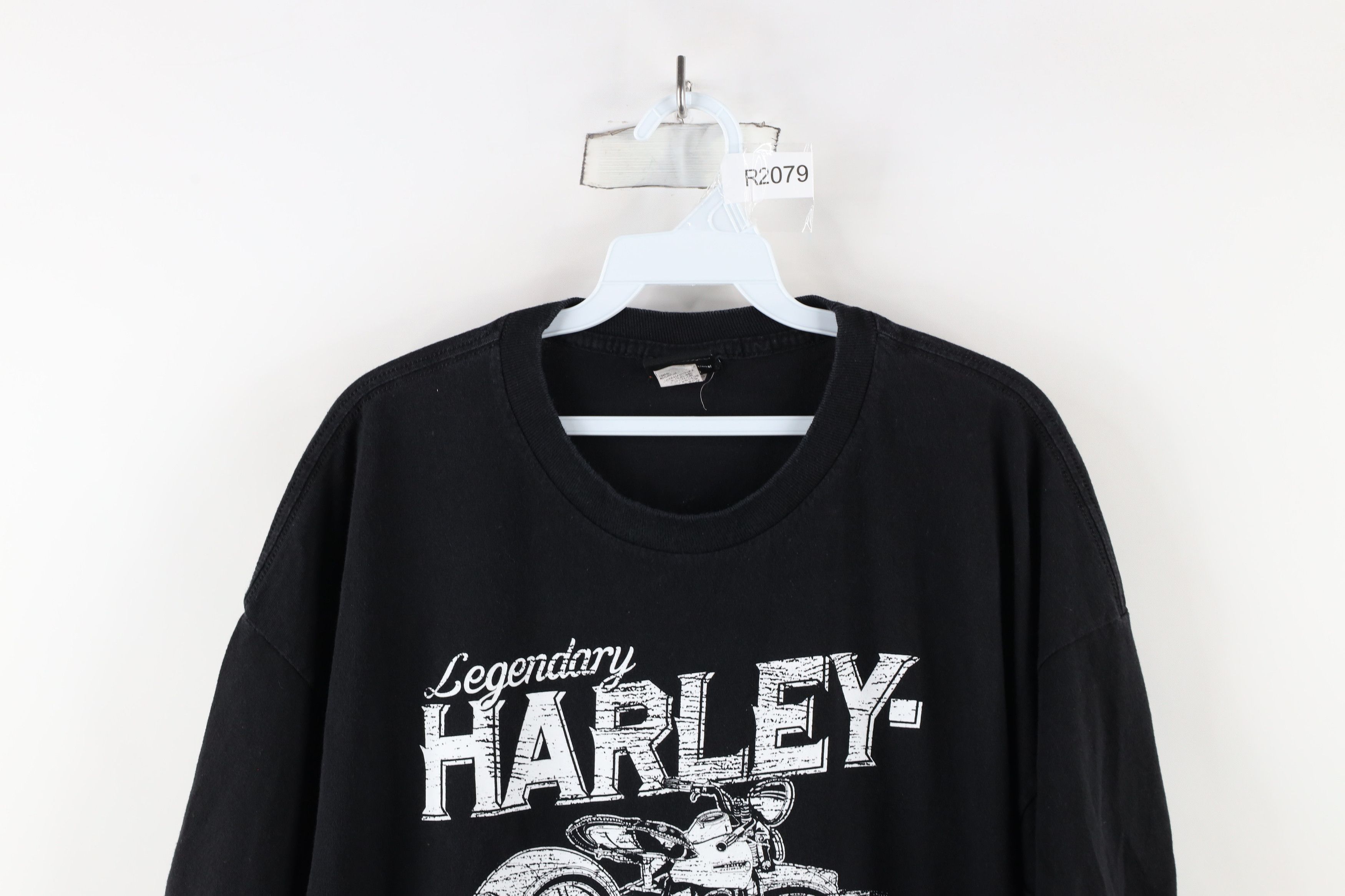 Harley Davidson × Vintage Y2K Harley Davidson Spell Out Big Logo Short Sleeve T-Shirt Size US XXL / EU 58 / 5 - 2 Thumbnail