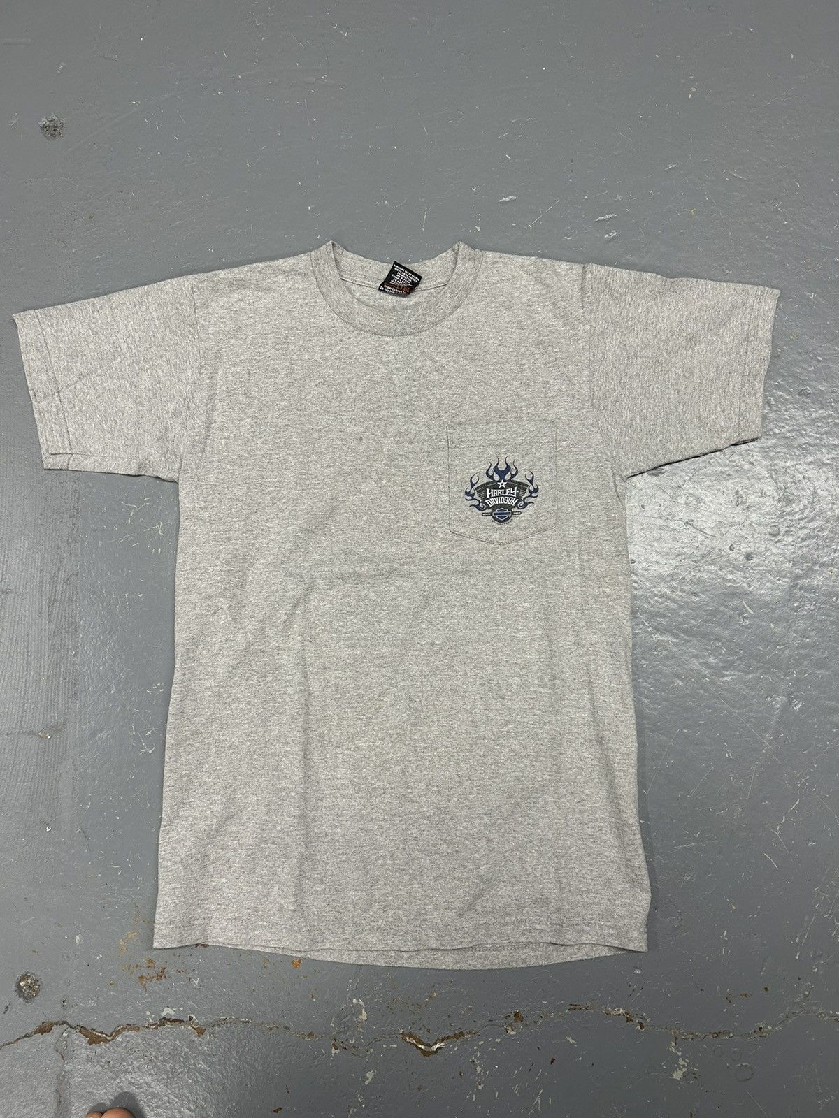 Harley Davidson × Vintage Crazy Vintage Y2K Essential Grey Harley Davidson Tee Shirt Size US M / EU 48-50 / 2 - 1 Thumbnail
