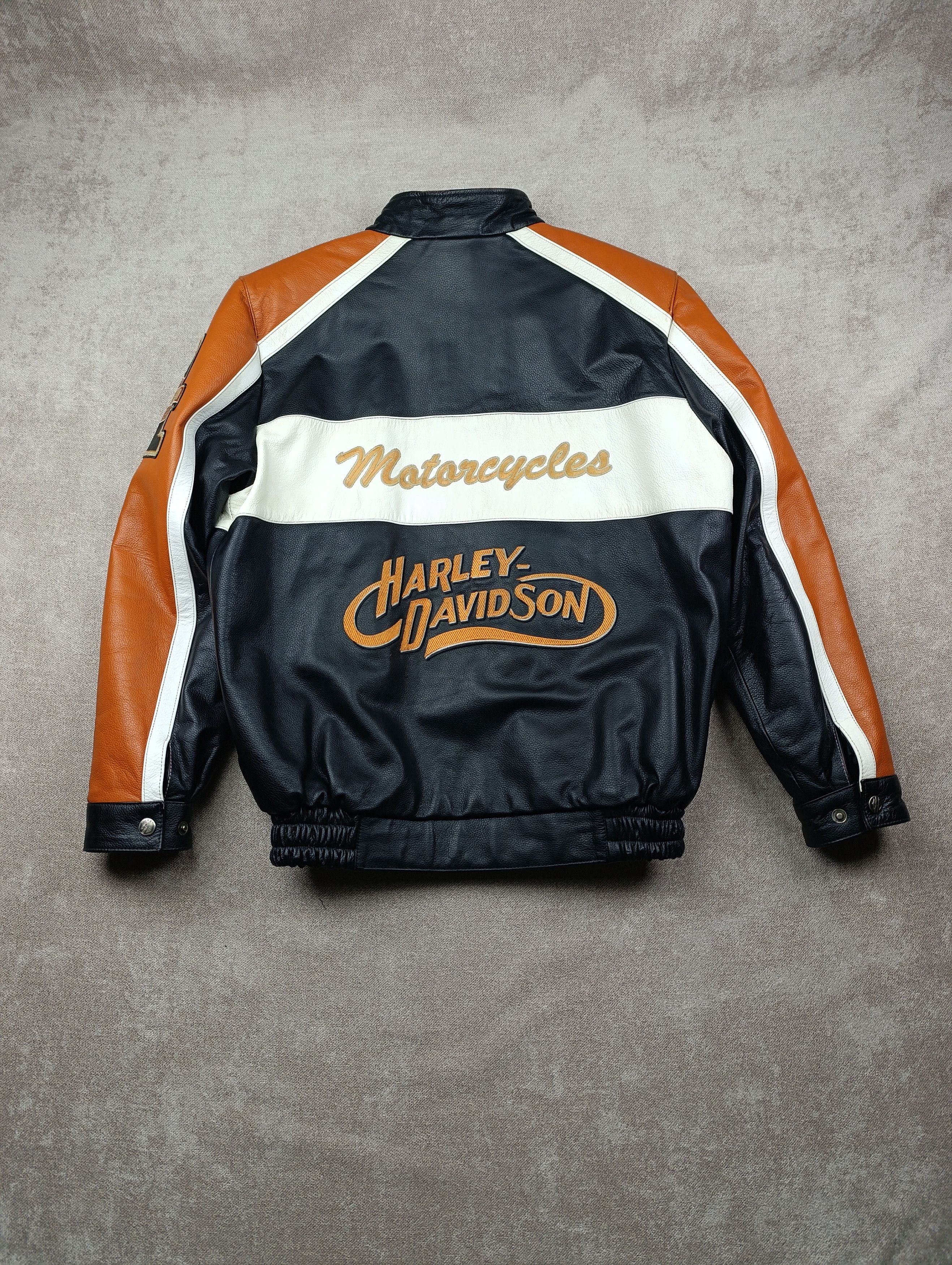 Harley Davidson Harley Davidson Mens Vintage Leather Biker Jacket Size US M / EU 48-50 / 2 - 2 Thumbnail