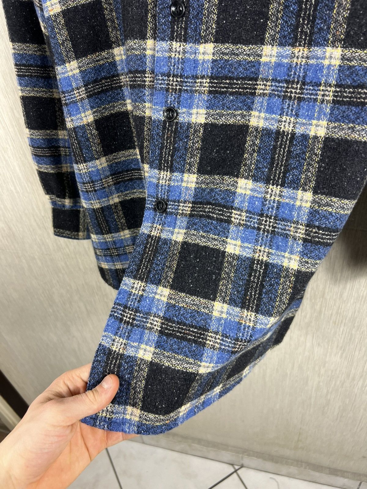 Kapital Vintage 90s Jean Maseric plaid knitted checked shirt retro Size US L / EU 52-54 / 3 - 8 Thumbnail