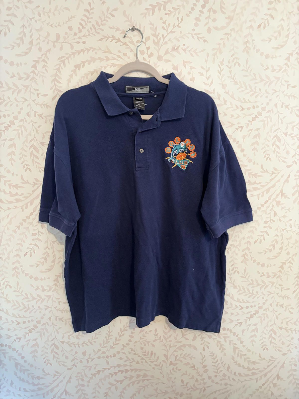 NFL Vintage Men Polo 1999 Dol-fan Club Miami Dolphins NFL Shirt Size US L / EU 52-54 / 3 - 1 Thumbnail