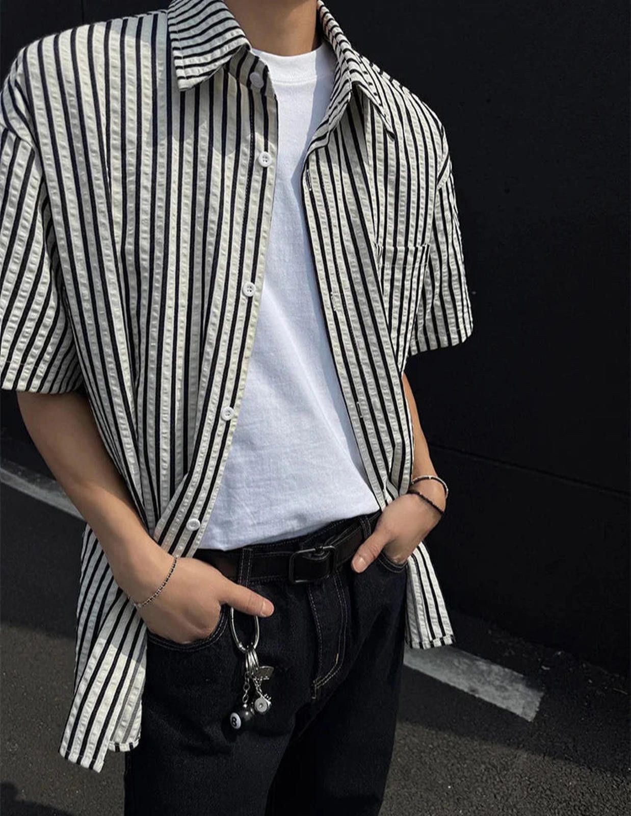 Other Striped Short Sleeve Shirt Size US M / EU 48-50 / 2 - 7 Thumbnail