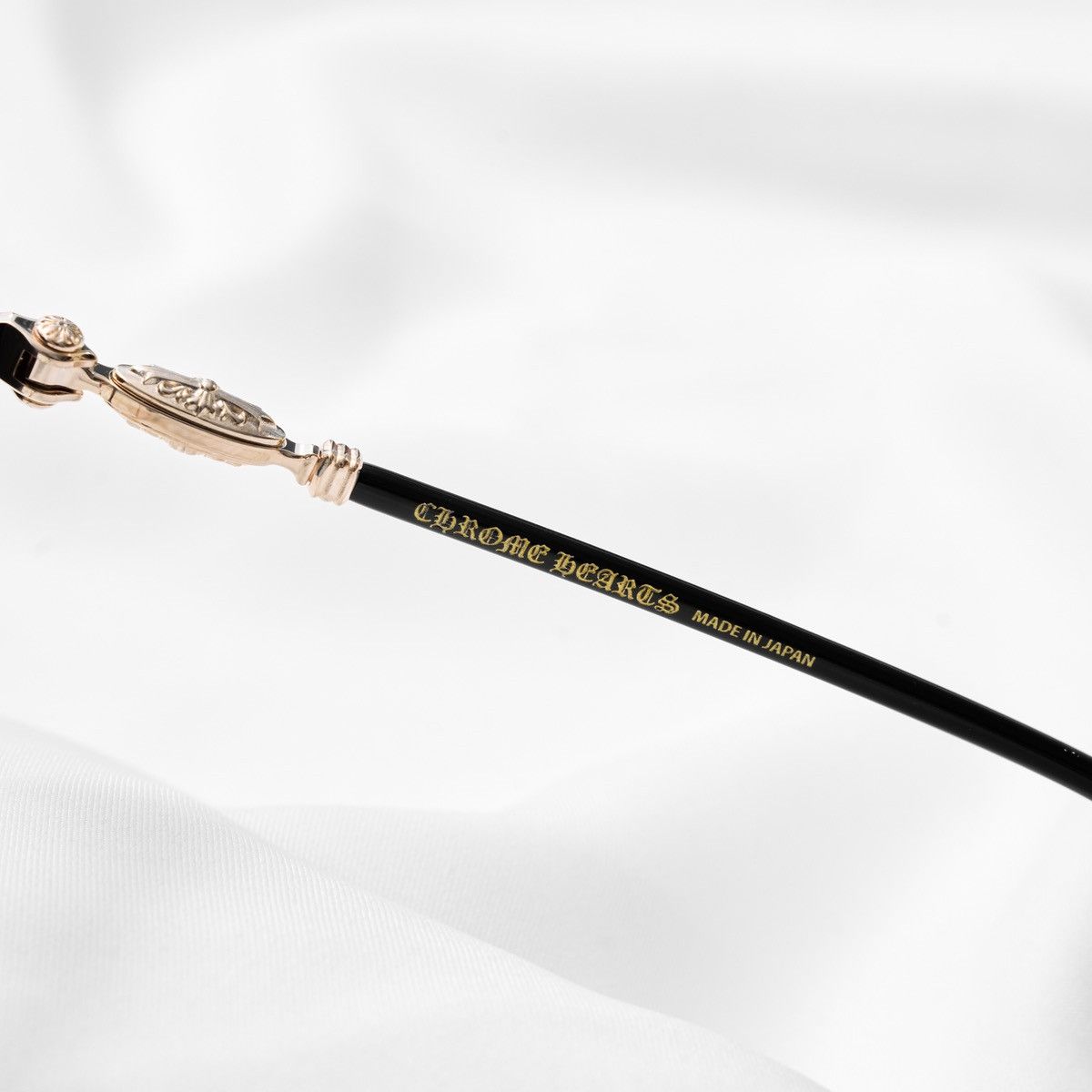 Chrome Hearts CHROME HEARTS NIPPLOPOLIS BLACK GOLD PLATED GLASSES Size ONE SIZE - 4 Thumbnail
