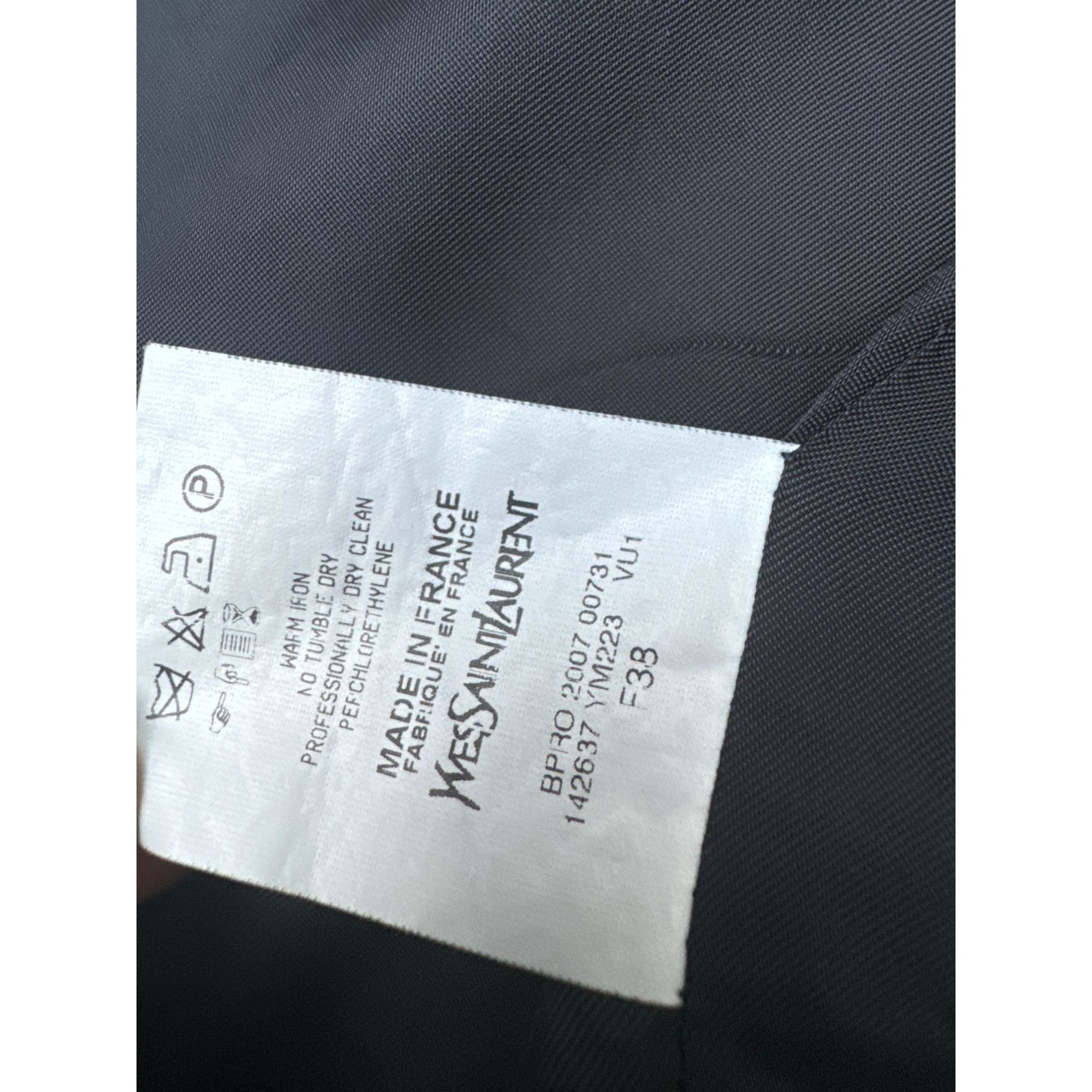 Yves Saint Laurent FW 2007 Black Safari-Inspired Jacket Size S / US 4 / IT 40 - 8 Thumbnail