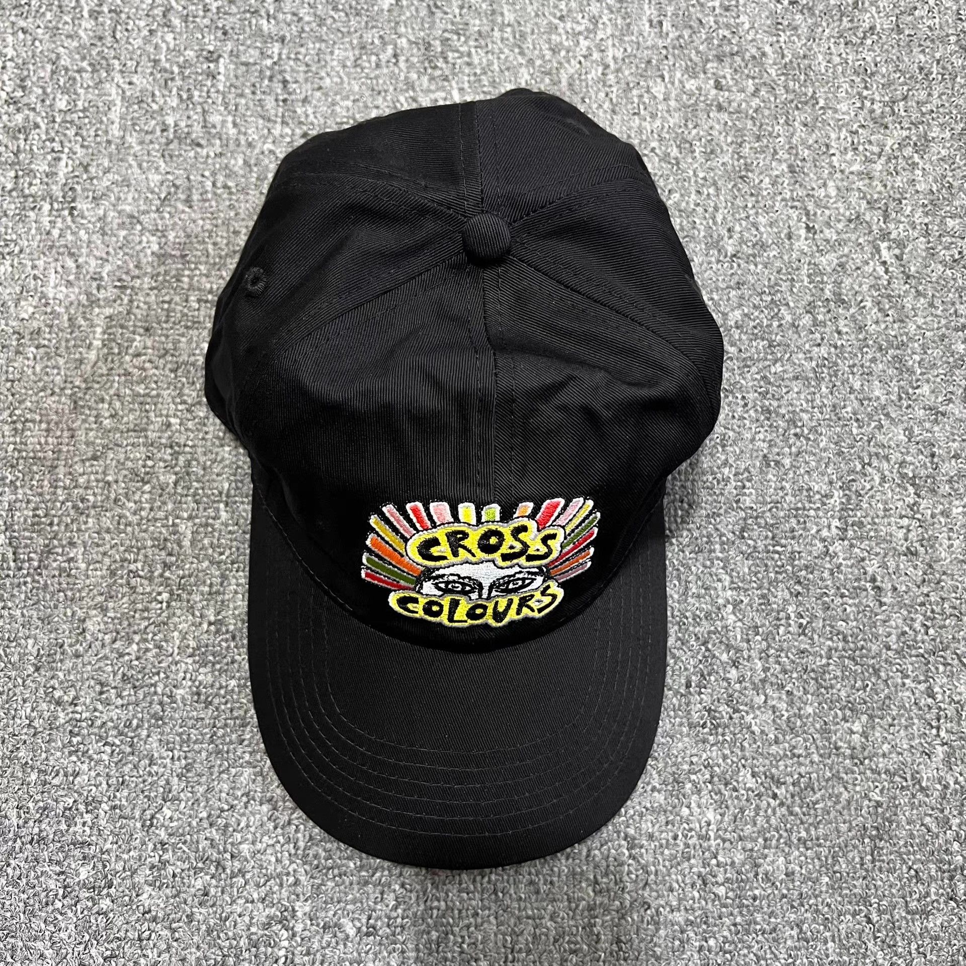 Cross Colours CrossColours Embroidered Curved Brim Baseball Cap Visor Q7 Size ONE SIZE - 3 Thumbnail