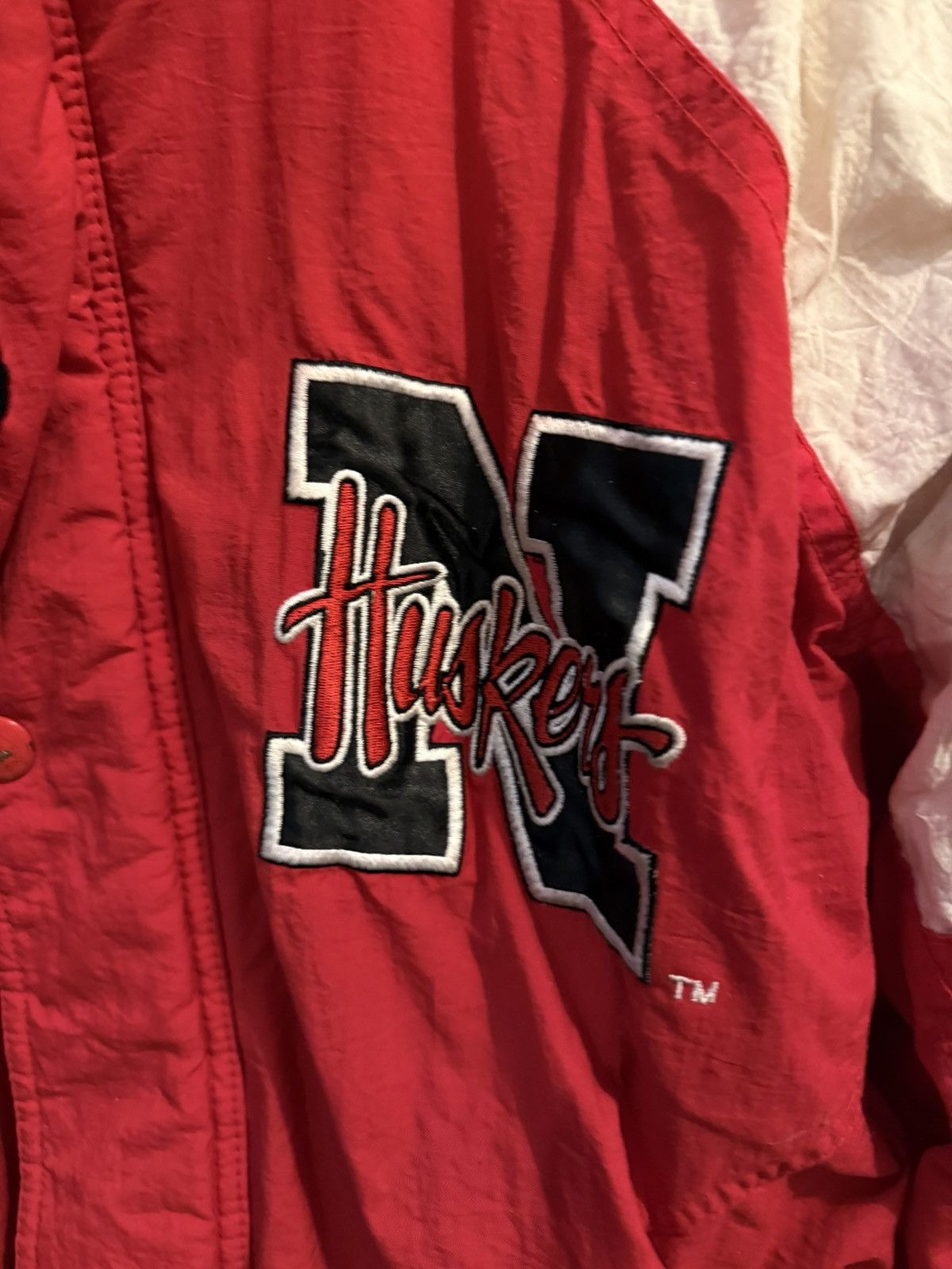 Starter × Vintage Vintage 90s Nebraska Huskers Starter Jacket Size US L / EU 52-54 / 3 - 4 Thumbnail