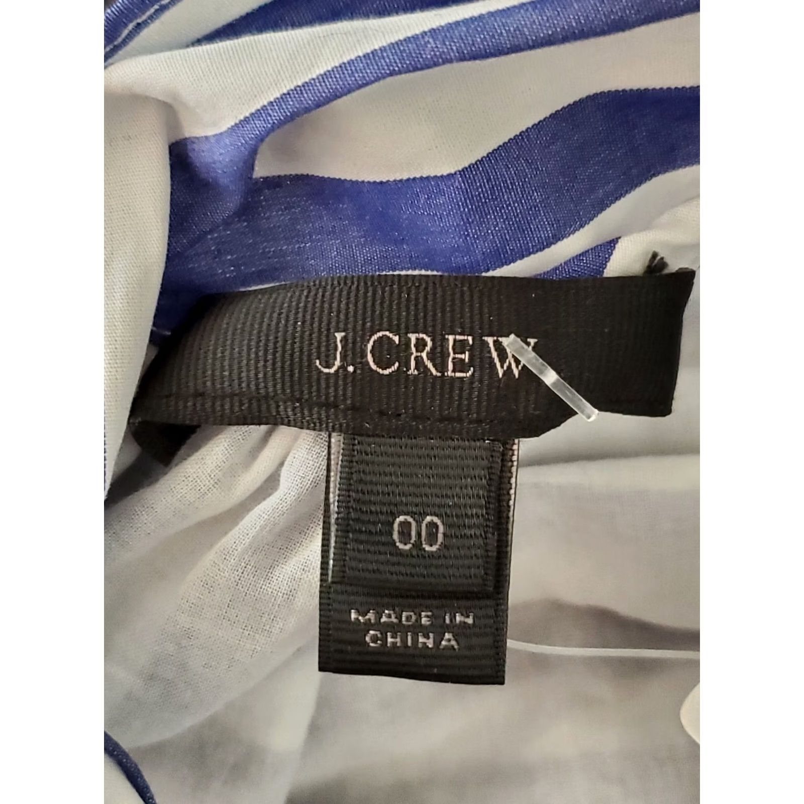 J.Crew J. Crew Blue White Striped Halter Jumpsuit H7371 Women's Size 00 NWT Size 24" / US 00 / IT 34 - 6 Thumbnail