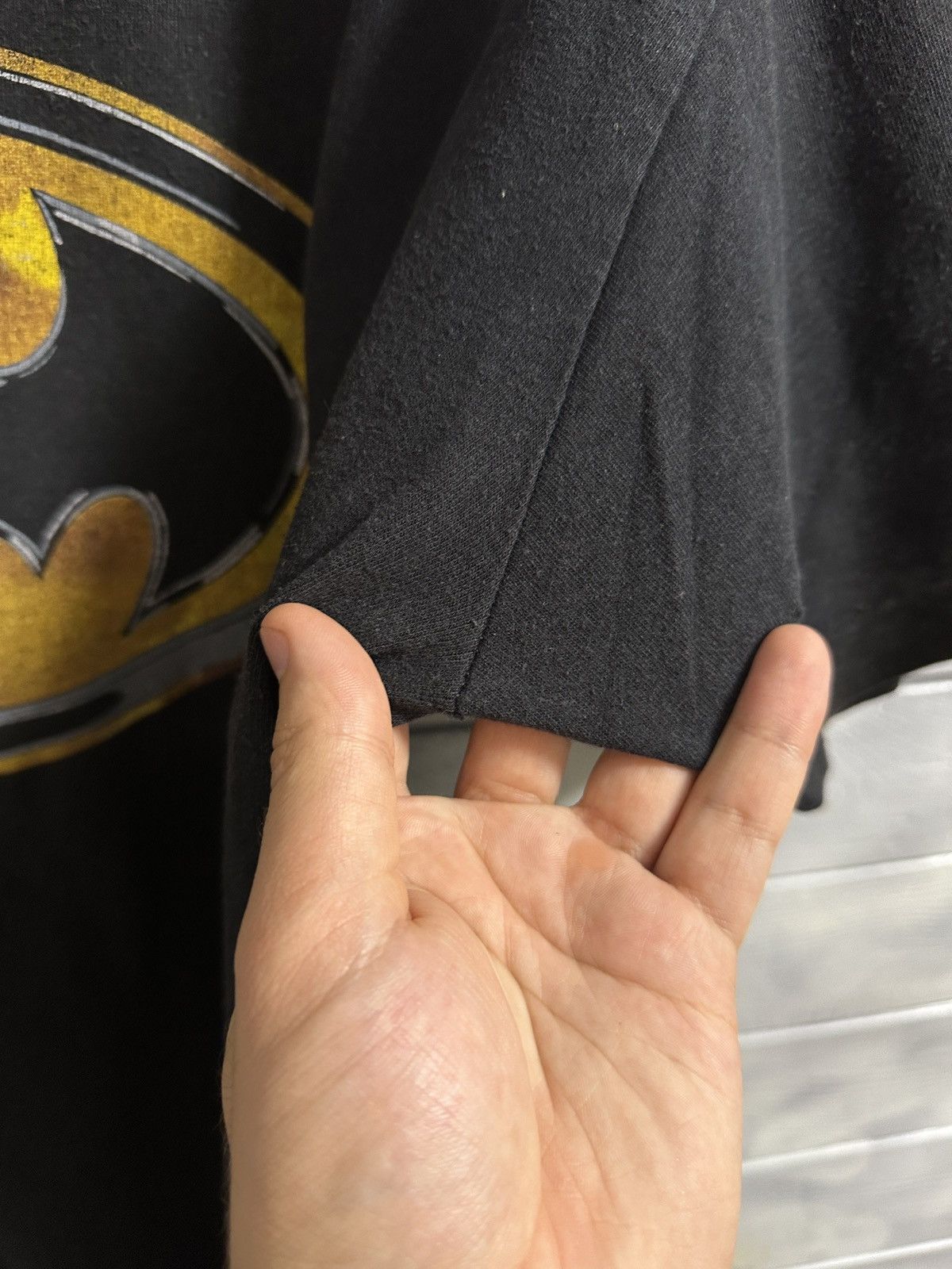 DC Comics Very Rare Vintage T-Shirt Batman 1989’ Big Logo Size US L / EU 52-54 / 3 - 6 Thumbnail