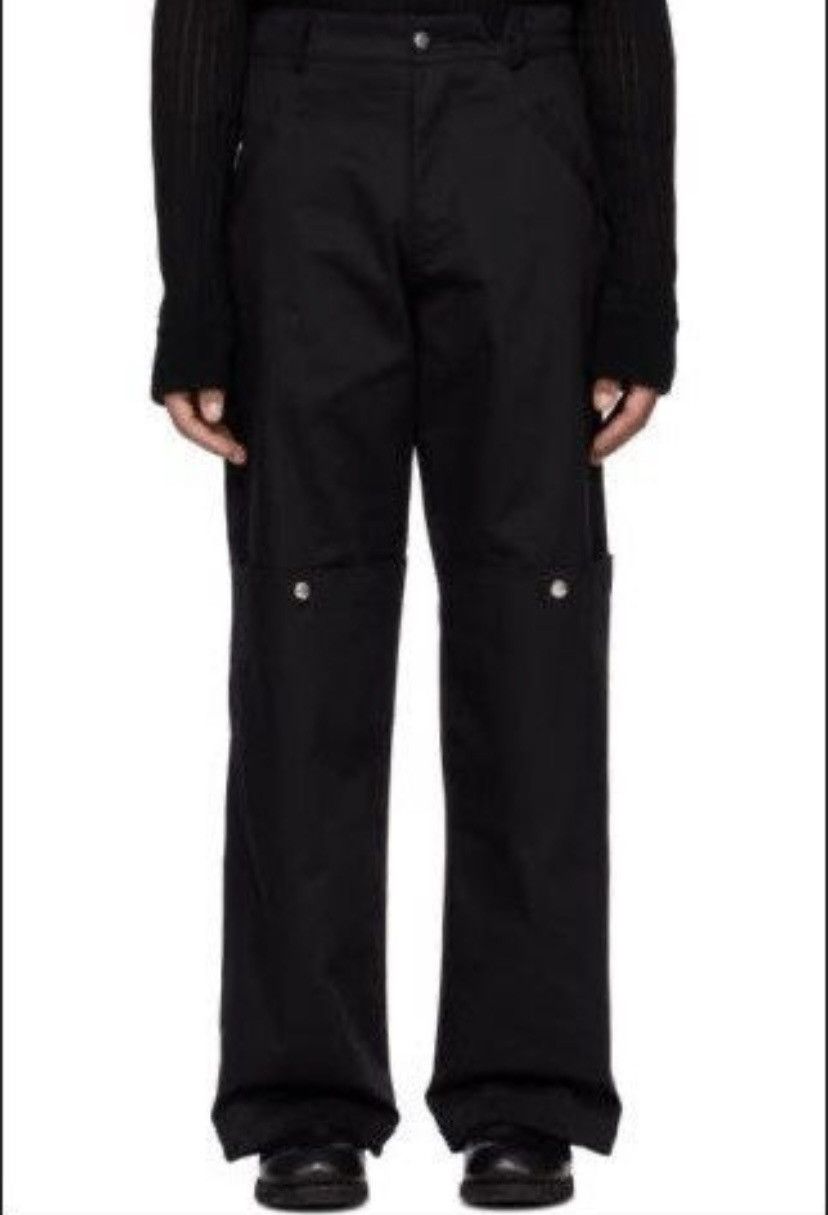 SPENCER BADU Spencer Badu Black Knee Pocket Cargo Black Size L Size US 34 / EU 50 - 1 Thumbnail