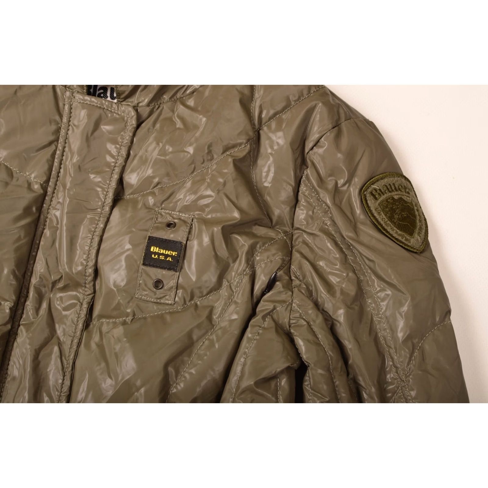 Vintage Blauer USA Womens Down Puffer Jacket 02152307 Size M Green Jacket Womens M Blauer USA Down Puffer Jacket 02152307 Green Womens M Size M / US 6-8 / IT 42-44 - 2 Thumbnail