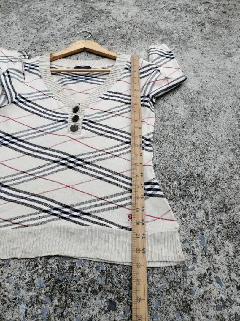 Burberry × Japanese Brand Burberry London Nova Check Knitwear Size S / US 4 / IT 40 - 9 Thumbnail