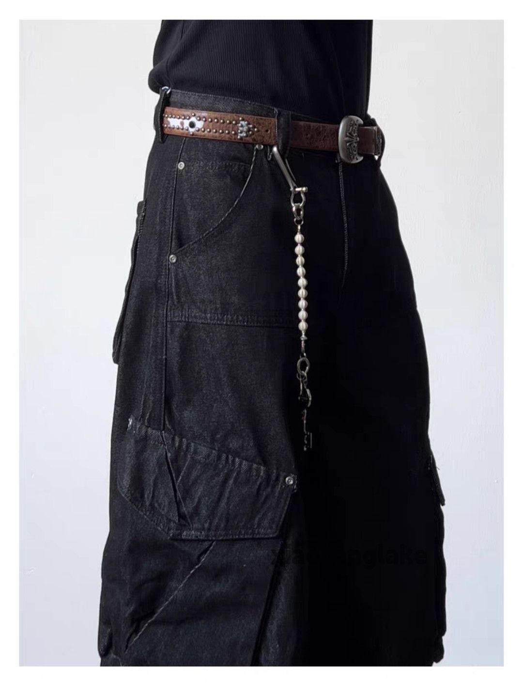 Jean ltx utility wide Leg denim loose baggy hiphop jeans Size US 30 / EU 46 - 4 Thumbnail