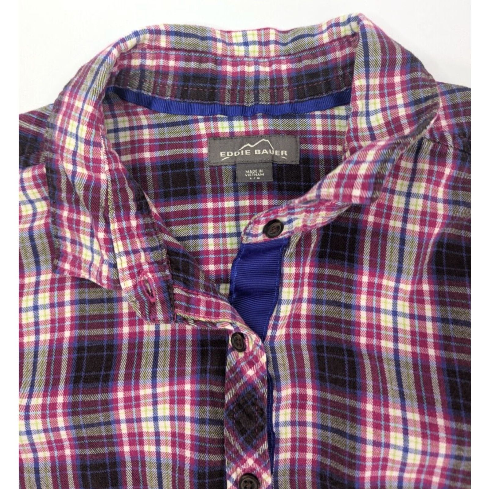 Eddie Bauer Eddie Bauer Shirt Women's Large Plaid Cotton Flannel Long Sleeve Casual Button-Up Size L / US 10 / IT 46 - 7 Thumbnail
