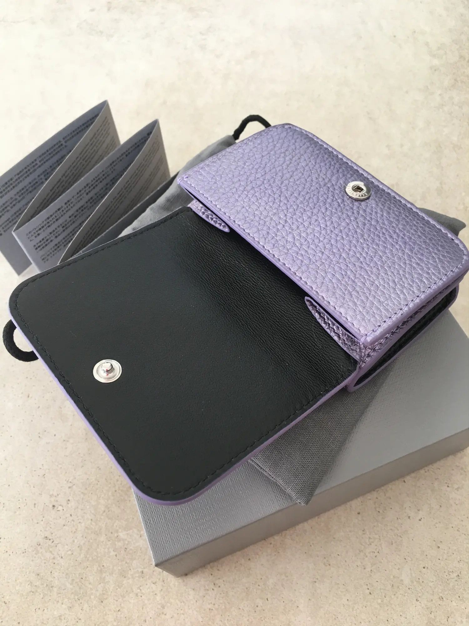 Balenciaga Mini Wallet Metallized Grained Calf Size ONE SIZE - 6 Thumbnail