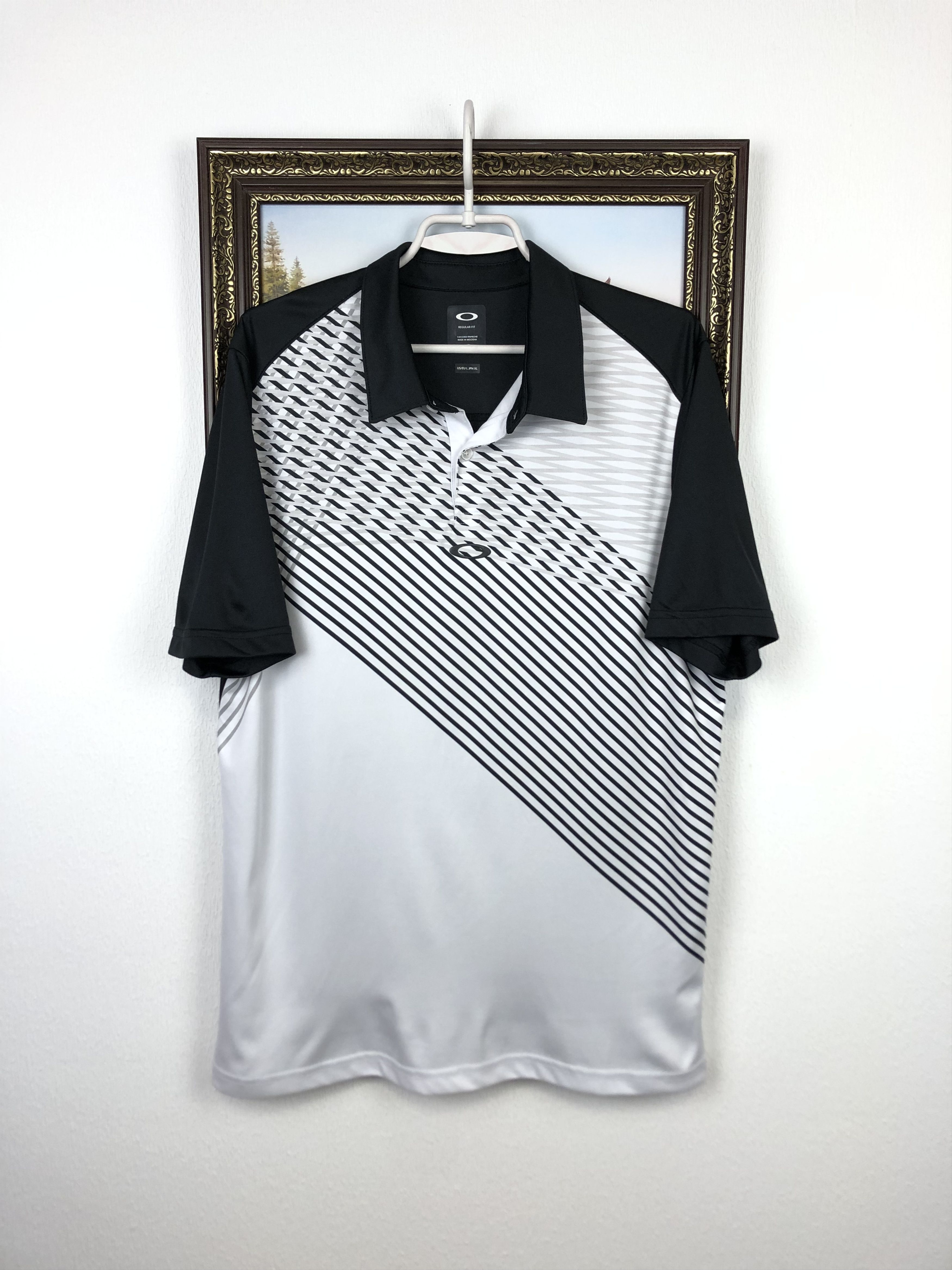 Oakley Oakley Polo Sport Shirt Black White RunY2K Drill Tee Size US L / EU 52-54 / 3 - 1 Thumbnail