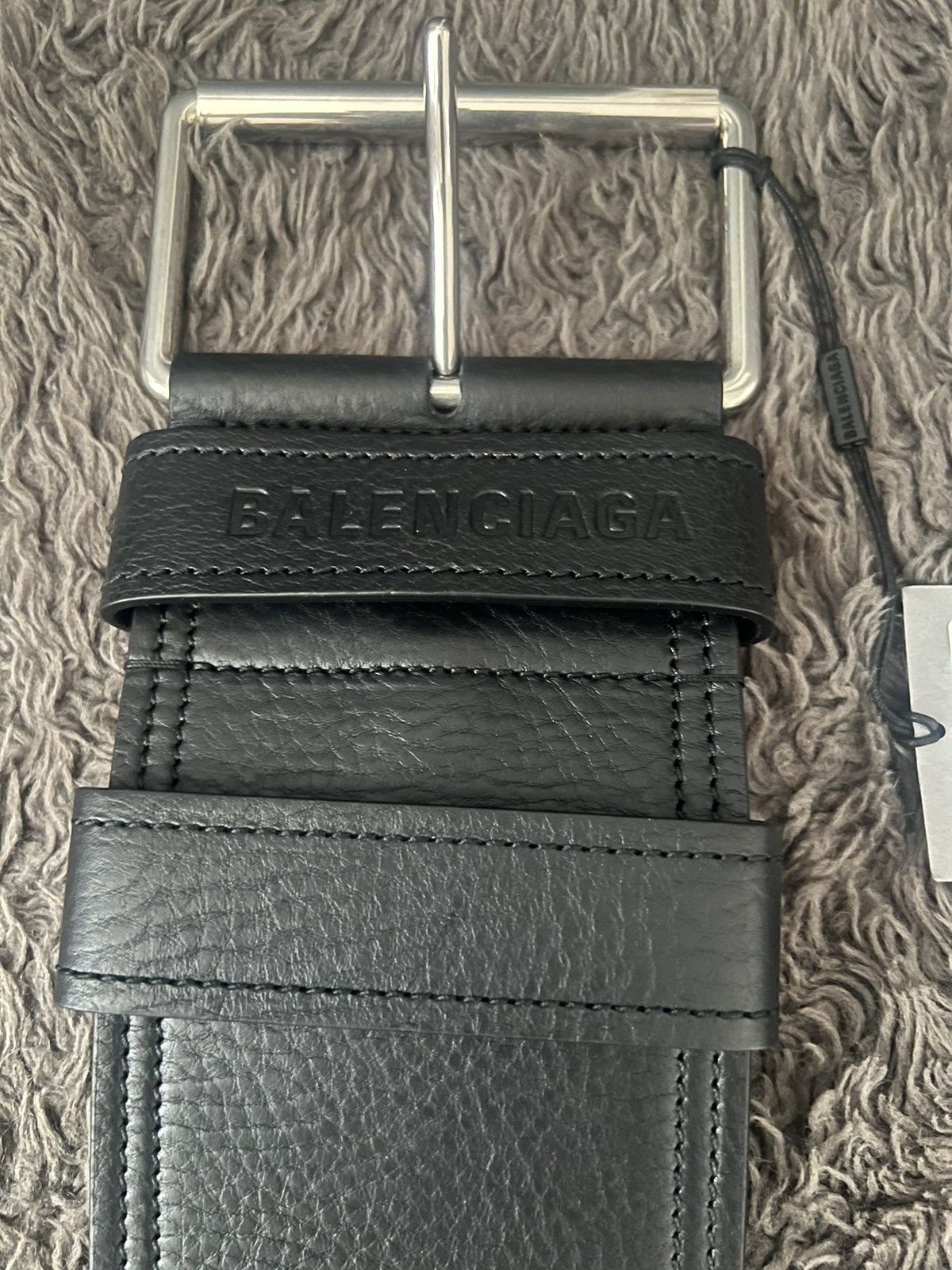 Balenciaga Balenciaga Force Leather Belt Size 40 - 5 Thumbnail