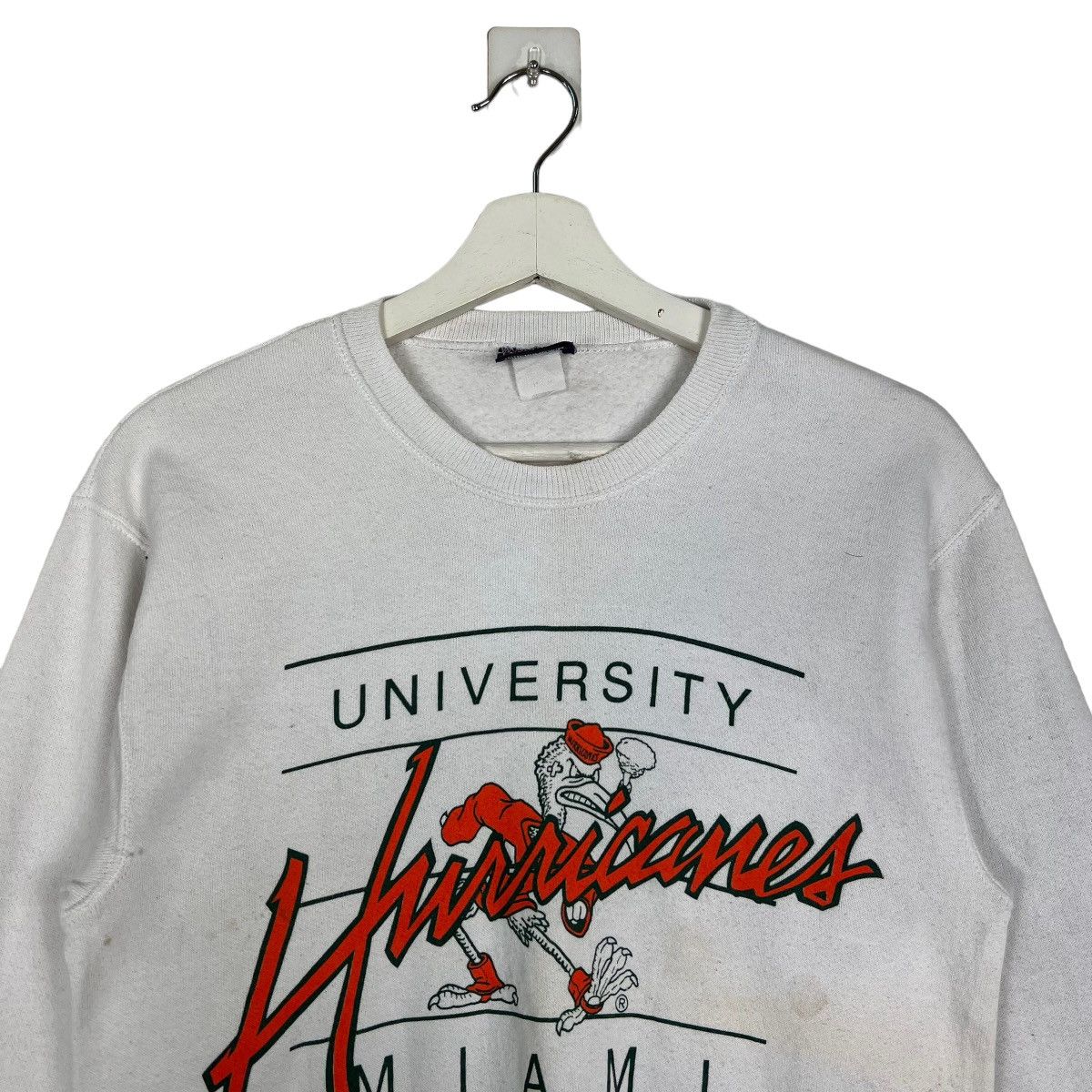 Jansport × Vintage 🔥 VINTAGE 1980s HURRICANES UNIVERSITY MIAMI SWEATSHIRTS Size US S / EU 44-46 / 1 - 3 Thumbnail