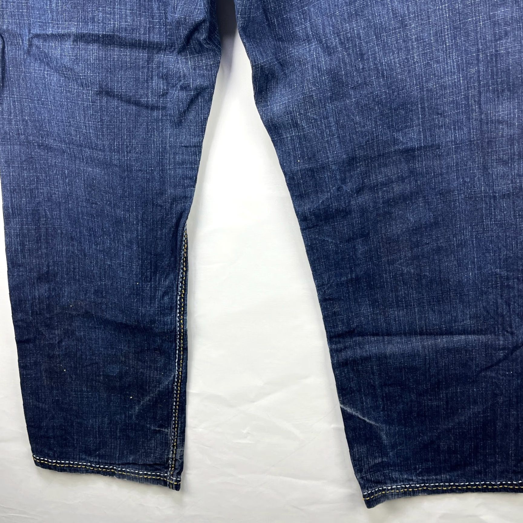 Vintage VINTAGE PACO Jeans Skater 34 x 32 Denim Wide-Leg Men Blue Refuse Baggy Dragon Embroidered Size US 34 / EU 50 - 3 Thumbnail