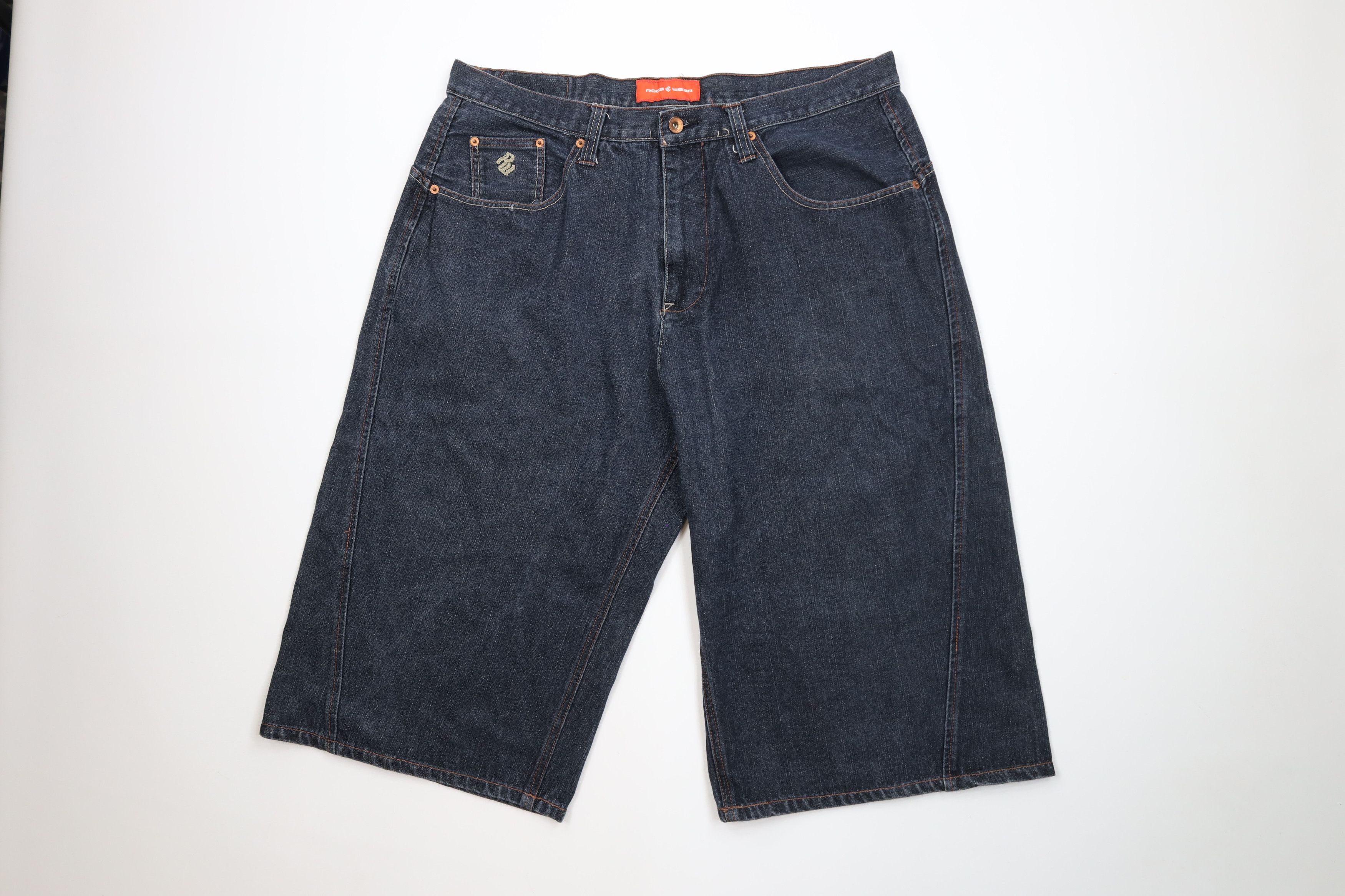Rocawear Vintage 90s Y2K Rocawear Loose Fit Denim Jean Shorts Blue Size US 38 / EU 54 - 1 Thumbnail