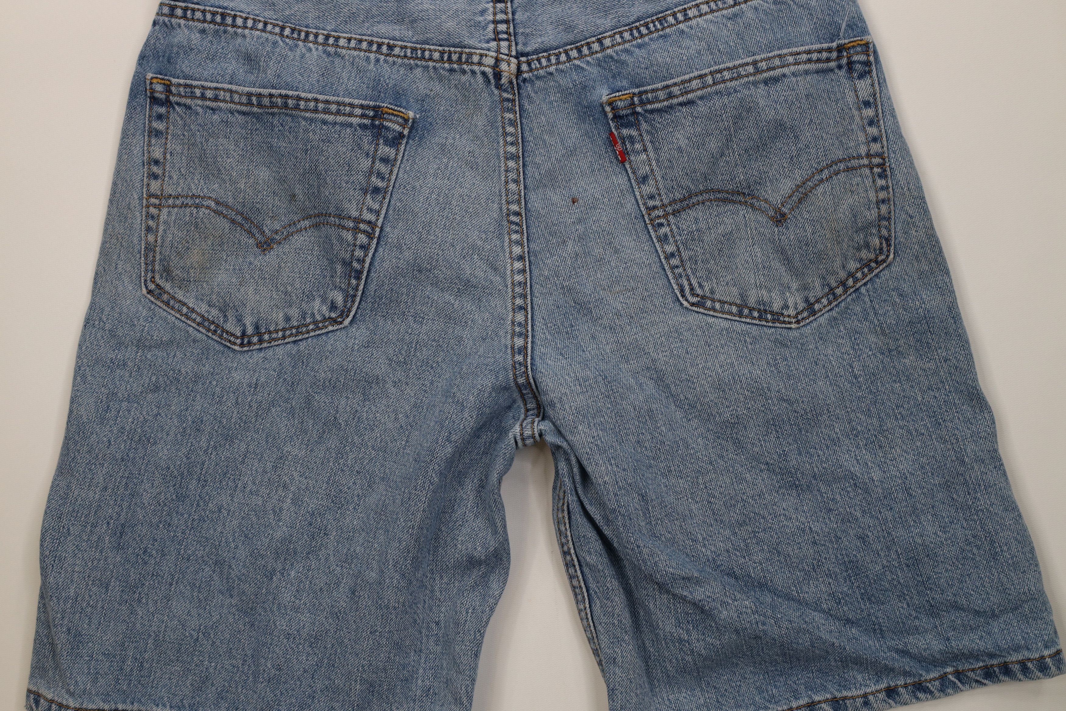 Levi's Vintage Y2K Levis 550 Fit Denim Jean Shorts Jorts Blue Size US 33 - 13 Thumbnail