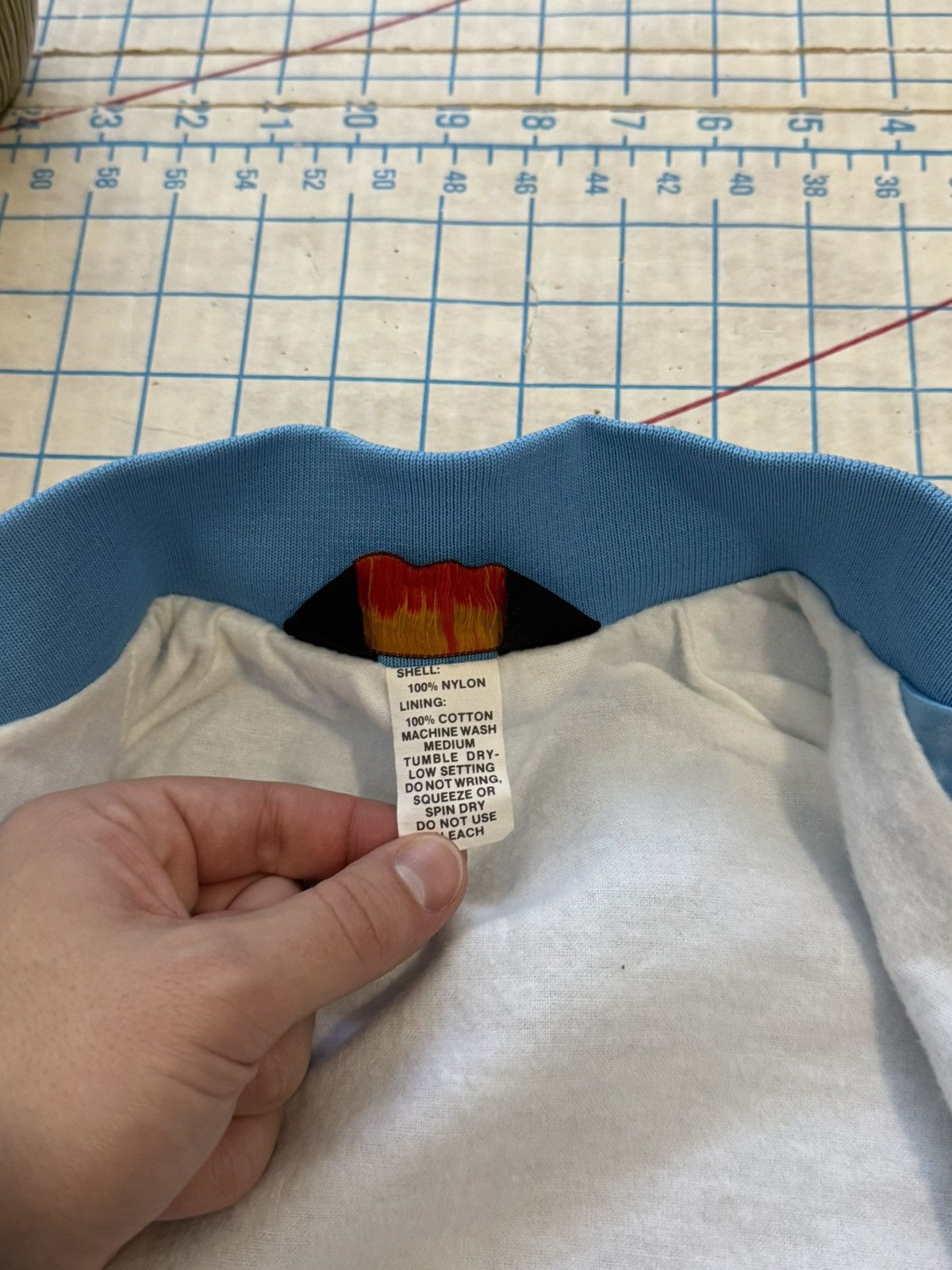 Ford × Mustang × Vintage Vintage Ford Mustang Baby Blue Bomber Jacket Size Small Size US S / EU 44-46 / 1 - 12 Thumbnail