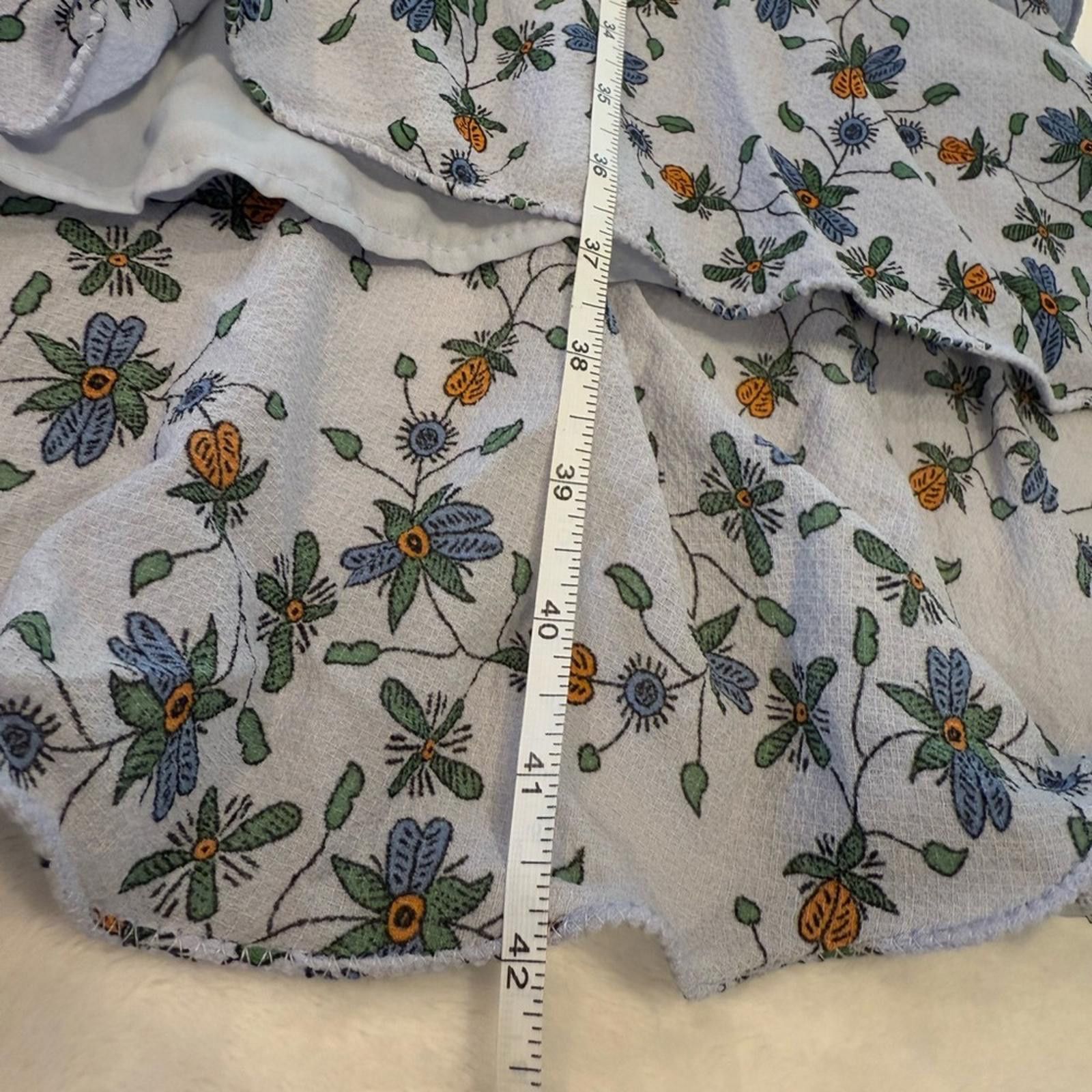 Other Max Studio Floral ruffled Maxi Dress light blue SZ SM Size S / US 4 / IT 40 - 9 Thumbnail