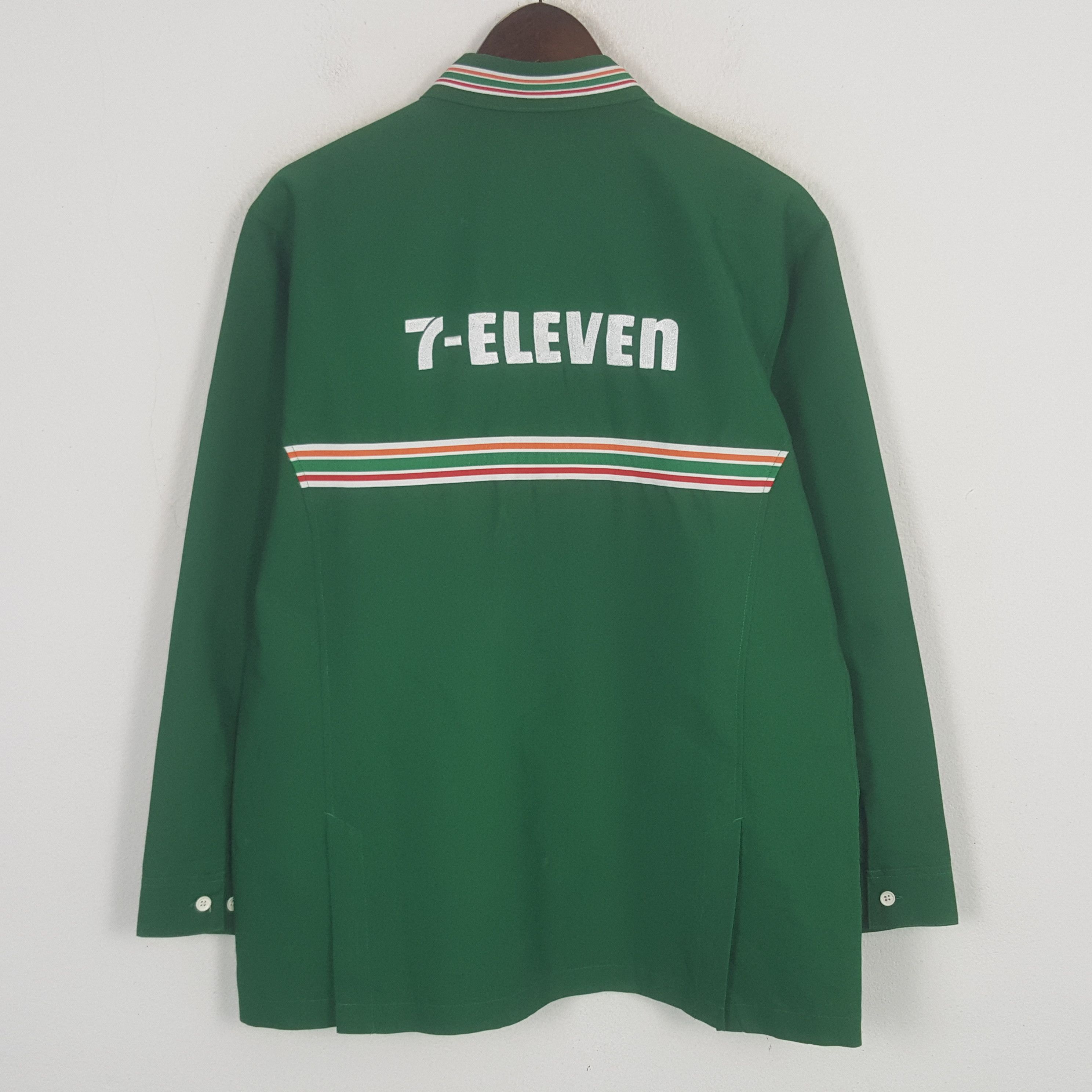 Japanese Brand Vintage 7 Eleven Embroidery Logo Worker Uniform Jacket Size US XL / EU 56 / 4 - 1 Thumbnail
