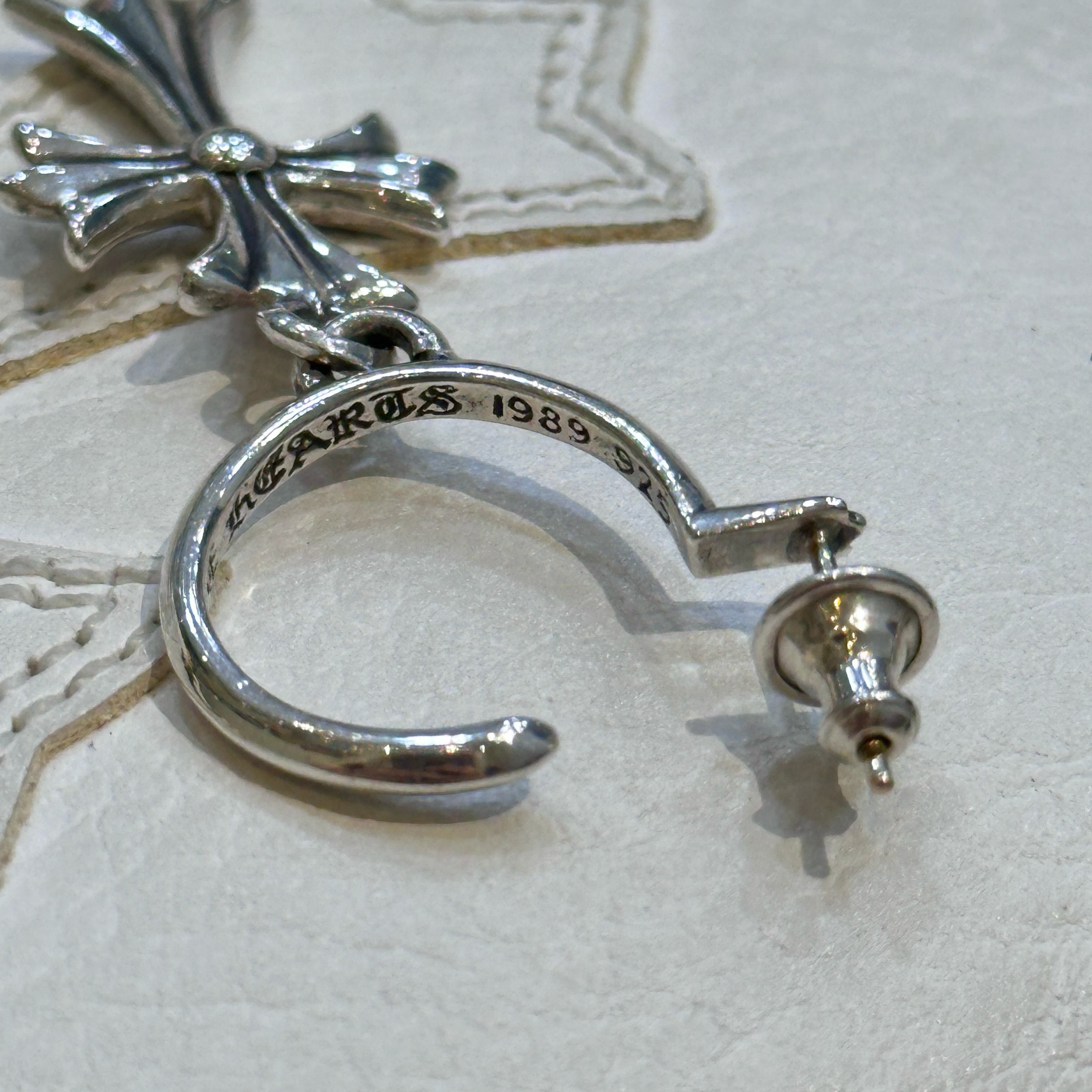 Chrome Hearts CHROME HEARTS Cross Hoop Earring Size ONE SIZE - 5 Thumbnail