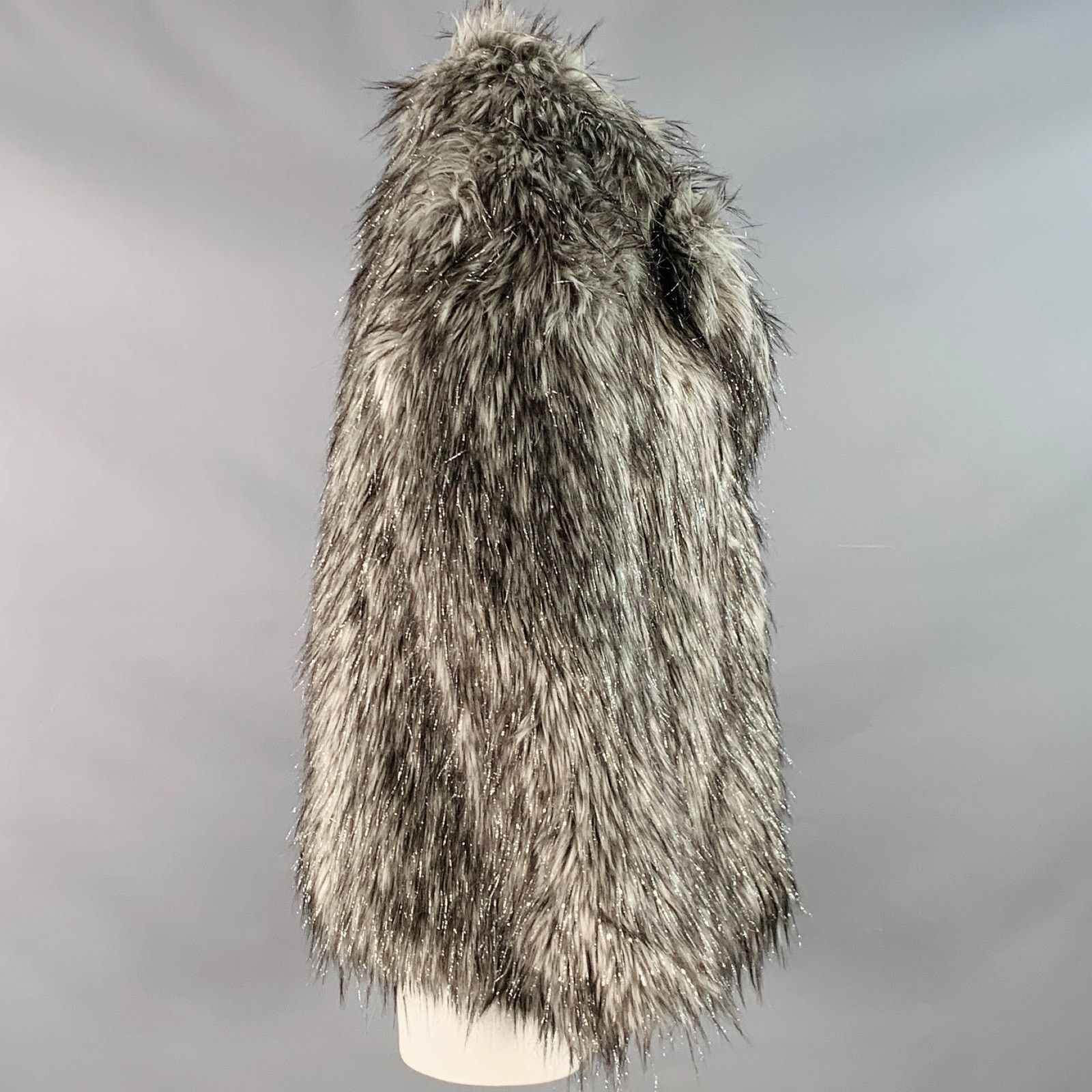 Michael Kors MICHAEL KORS Size S Grey Silver Acrylic Blend Coat Size S / US 4 / IT 40 - 3 Thumbnail