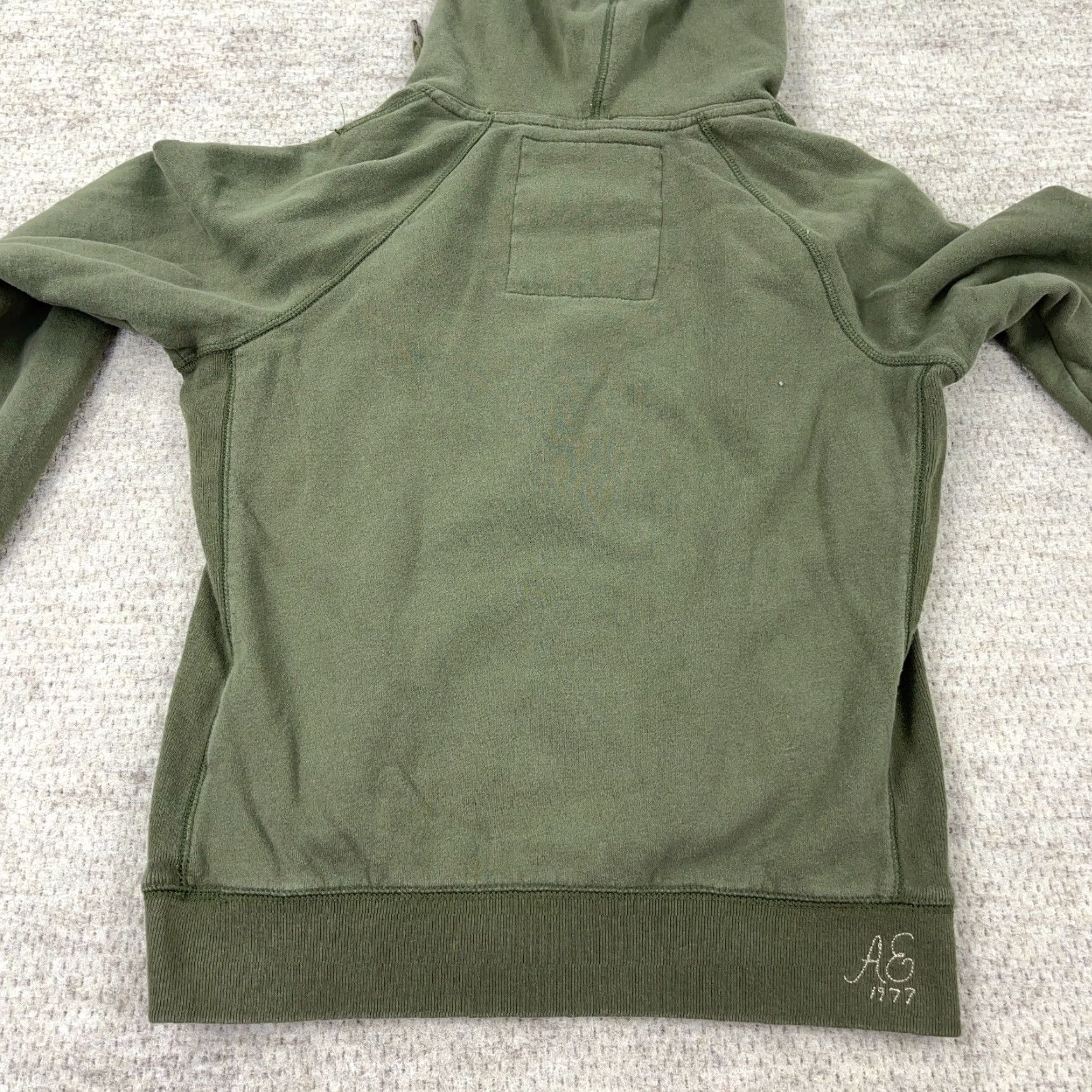 American Eagle Outfitters VINTAGE American Eagle Hoodie Women Medium Green Pullover Spellout Sweatshirt AE77 Size M / US 6-8 / IT 42-44 - 7 Thumbnail