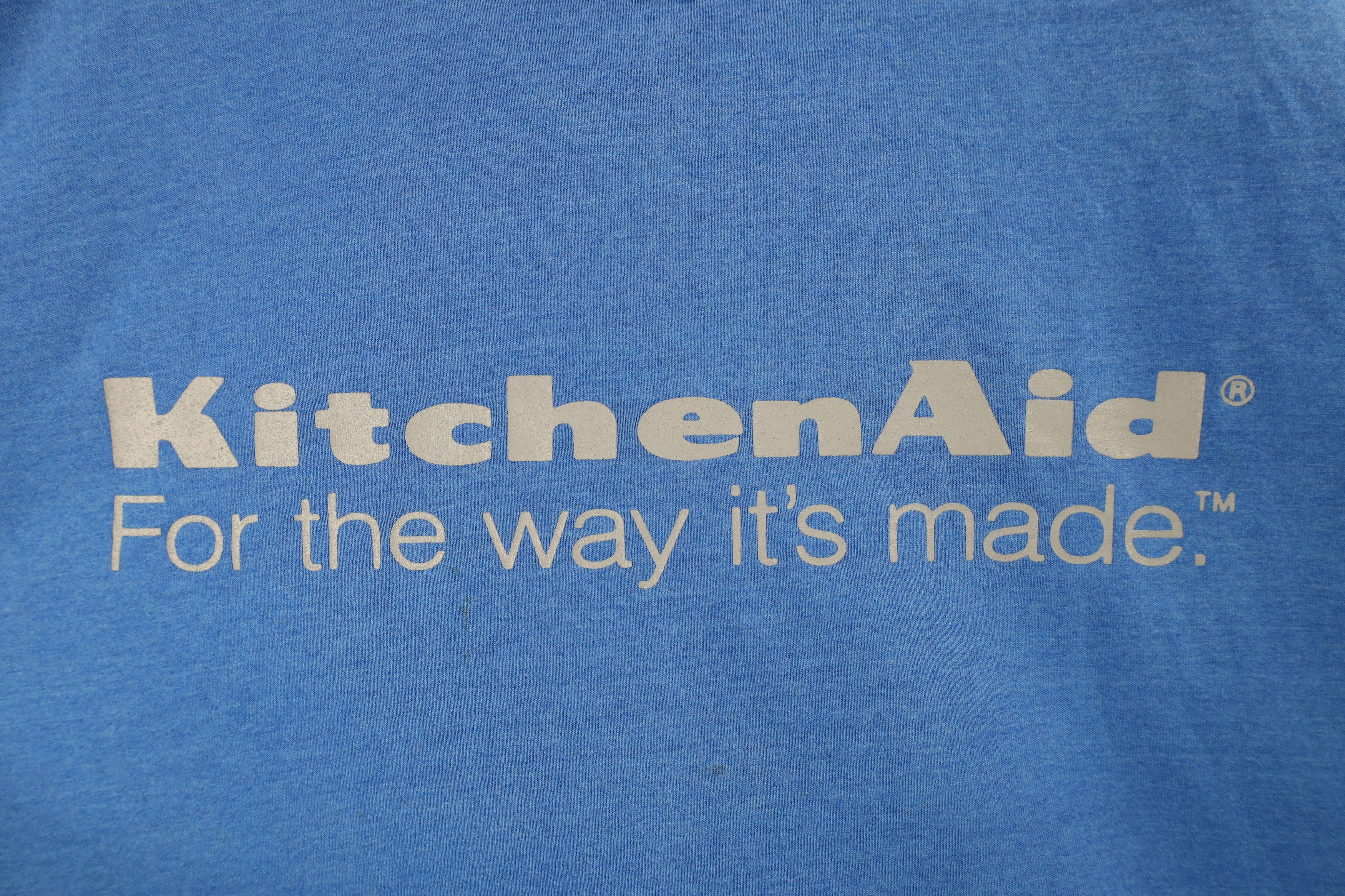 Vintage Vintage 90s Out KitchenAid Short Sleeve T-Shirt Heather Blue Size US XXL / EU 58 / 5 - 4 Thumbnail