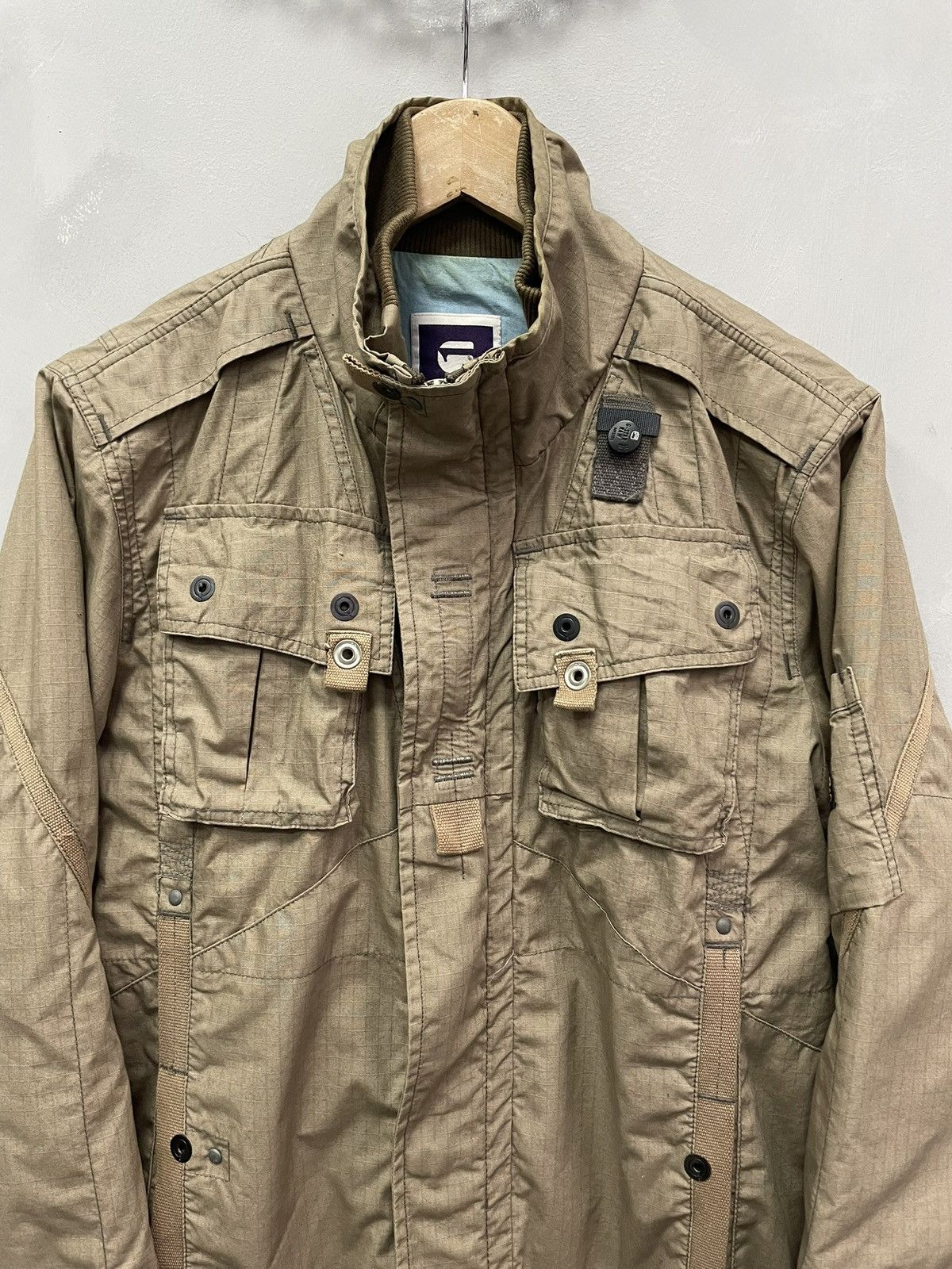 G-Star G-Star Raw Military Utility Jacket Field Style Zipper Cuffs Size US M / EU 48-50 / 2 - 2 Thumbnail
