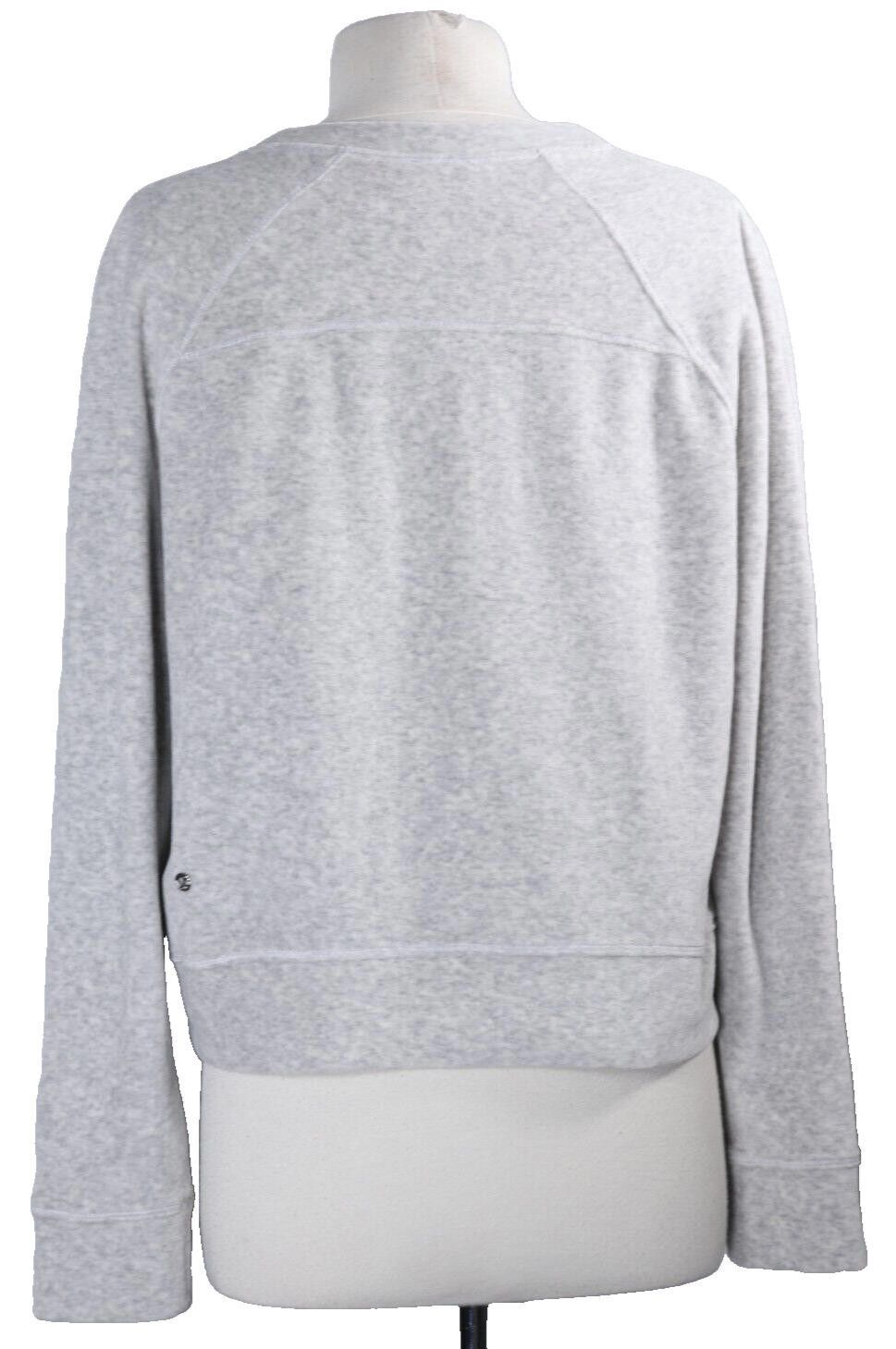Designer Lululemon Women Medium Every Moment Crew Core Grey Sweater Size M / US 6-8 / IT 42-44 - 8 Thumbnail