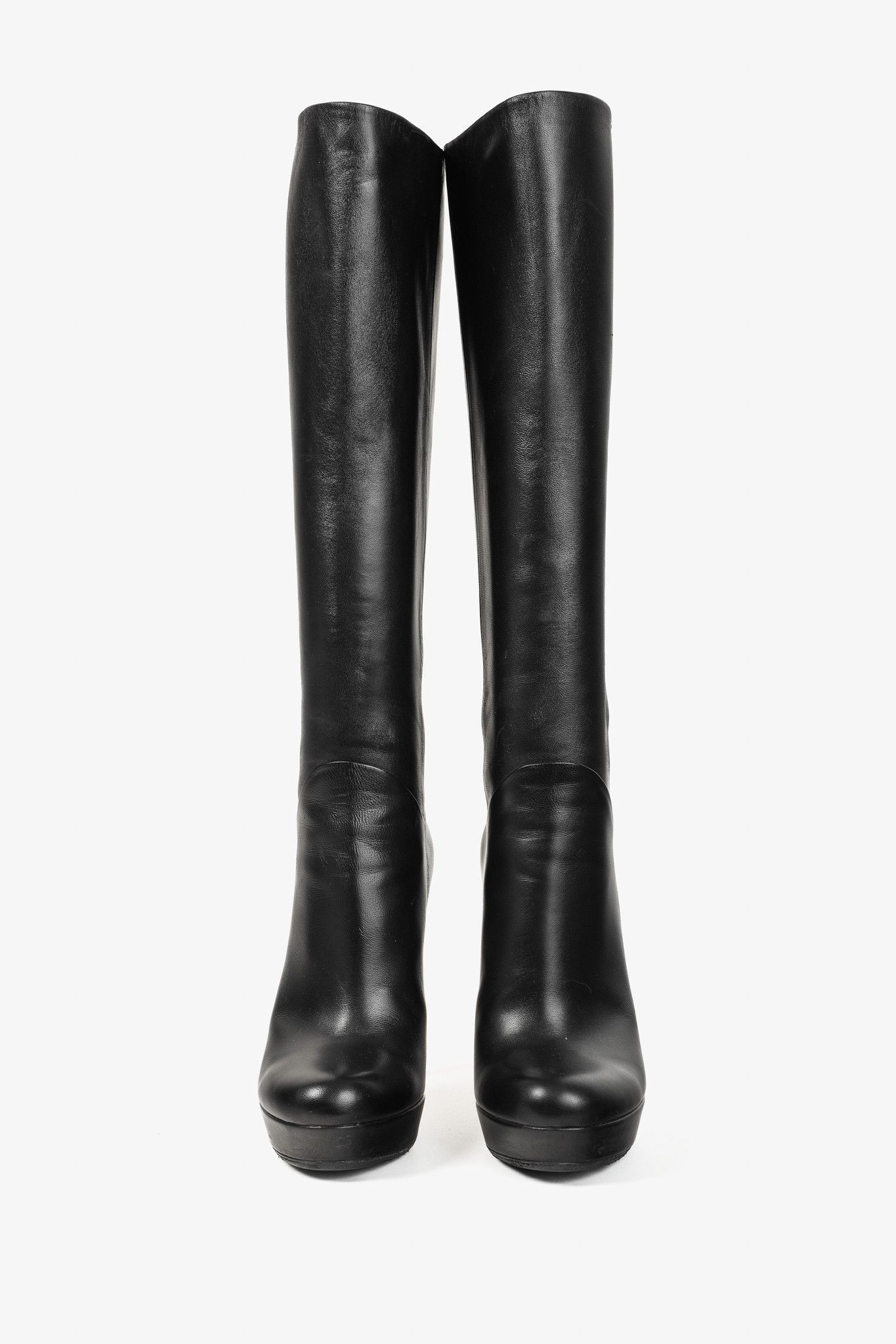 Gucci Gucci Knee Length Leather Bamboo Tassel Platform Boots Size US 6.5 / IT 36.5 - 2 Thumbnail