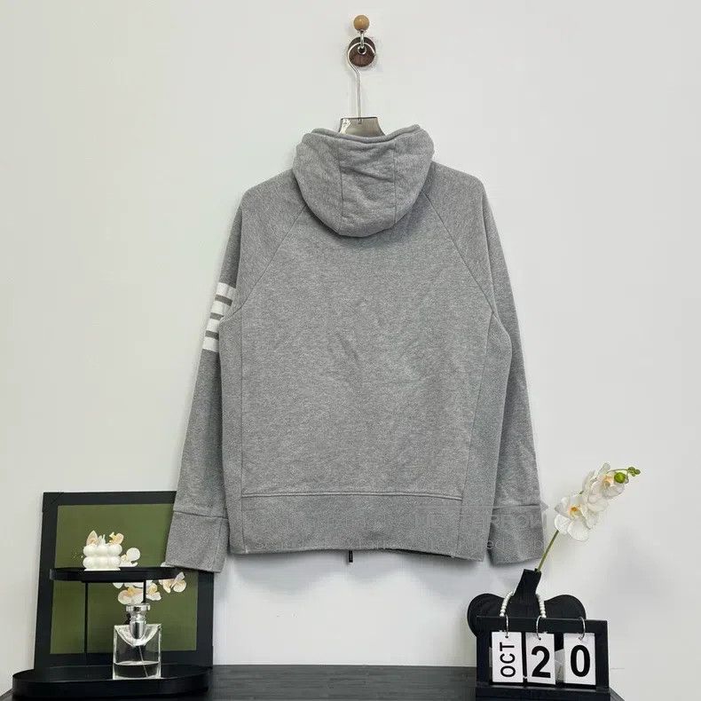 Thom Browne Thom Browne Grey Zip-up Hoodie Size US XXL / EU 58 / 5 - 4 Thumbnail