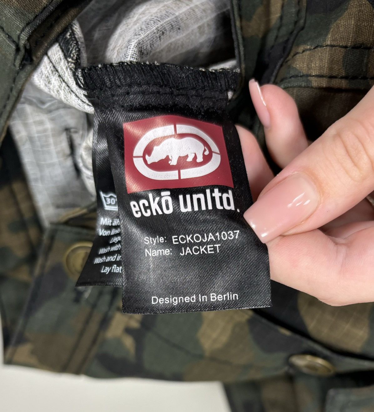Ecko Unltd. Vintage Ecko Unltd. Y2K Embroidered Logo Hype Camo Jacket Size US L / EU 52-54 / 3 - 12 Thumbnail