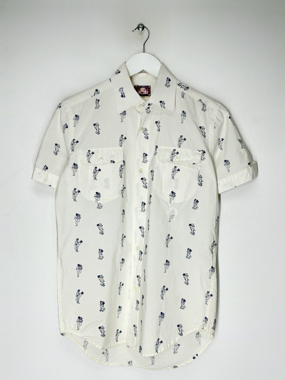 Evisu Evisu Japanese Kamasutra All Over Print Short Sleeve Shirt Size US S / EU 44-46 / 1 - 1 Thumbnail