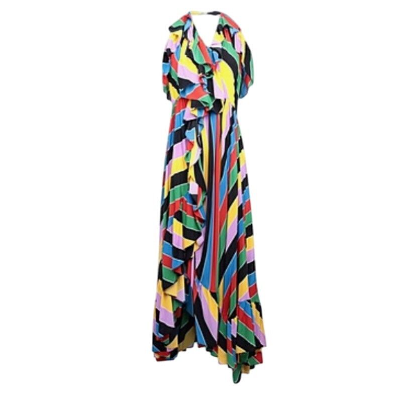 Philosophy di Lorenzo Serafini Long one shoulder dress multi colored Size M / US 6-8 / IT 42-44 - 1 Thumbnail