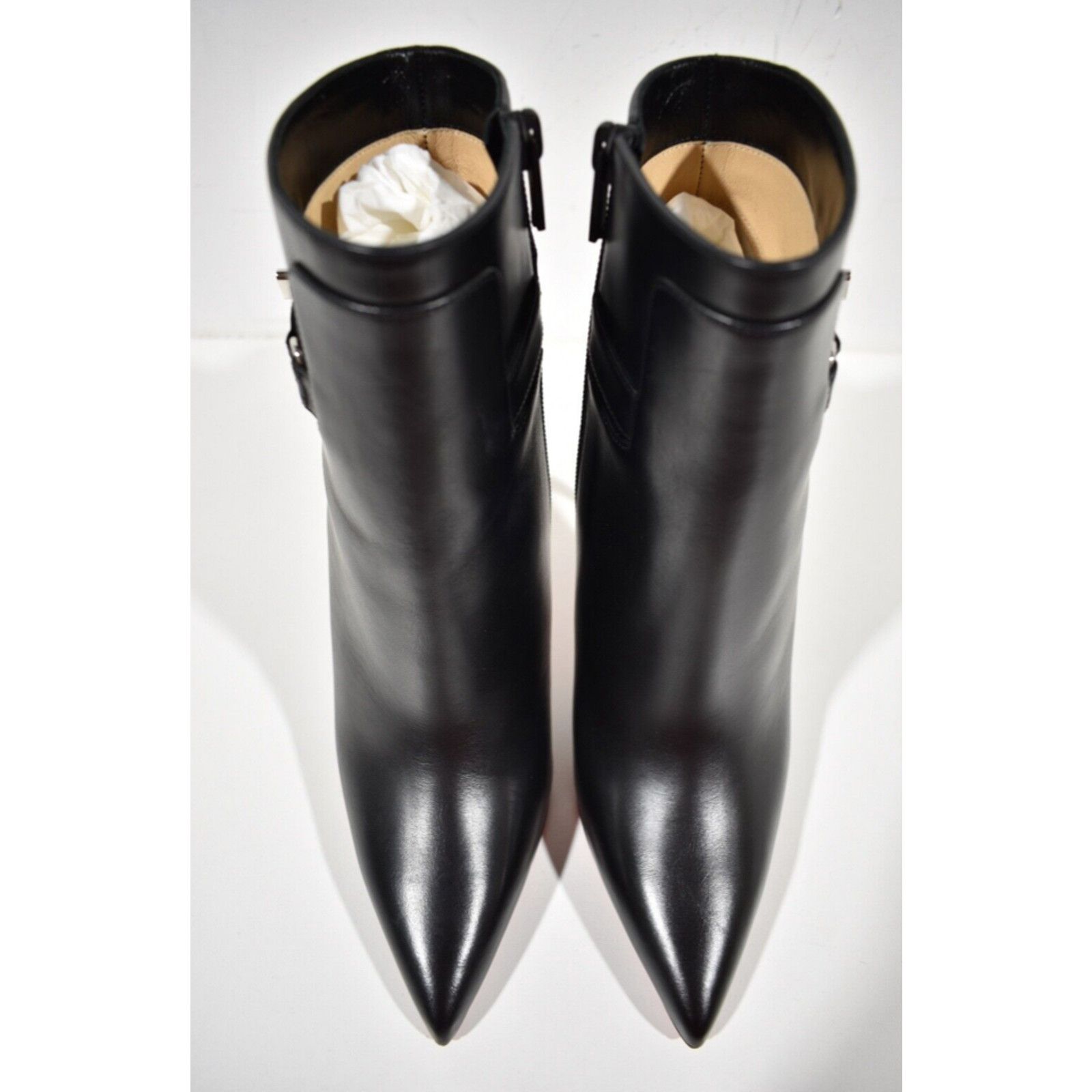 Christian Louboutin Lock So Kate Booty 100 Black Leather Ankle Heel Bootie 39.5 Size US 9.5 / IT 39.5 - 7 Thumbnail