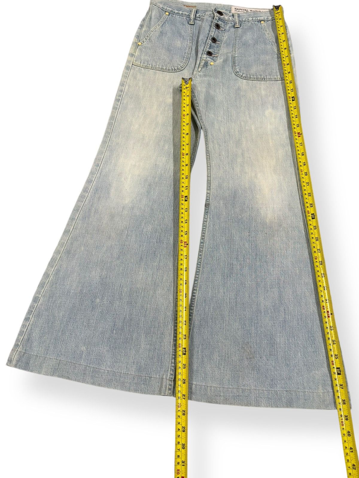 Kapital Kountry Kapital Okabellbo Buckle Back Flare Bell Bottom Jeans Size US 28 / EU 44 - 11 Thumbnail
