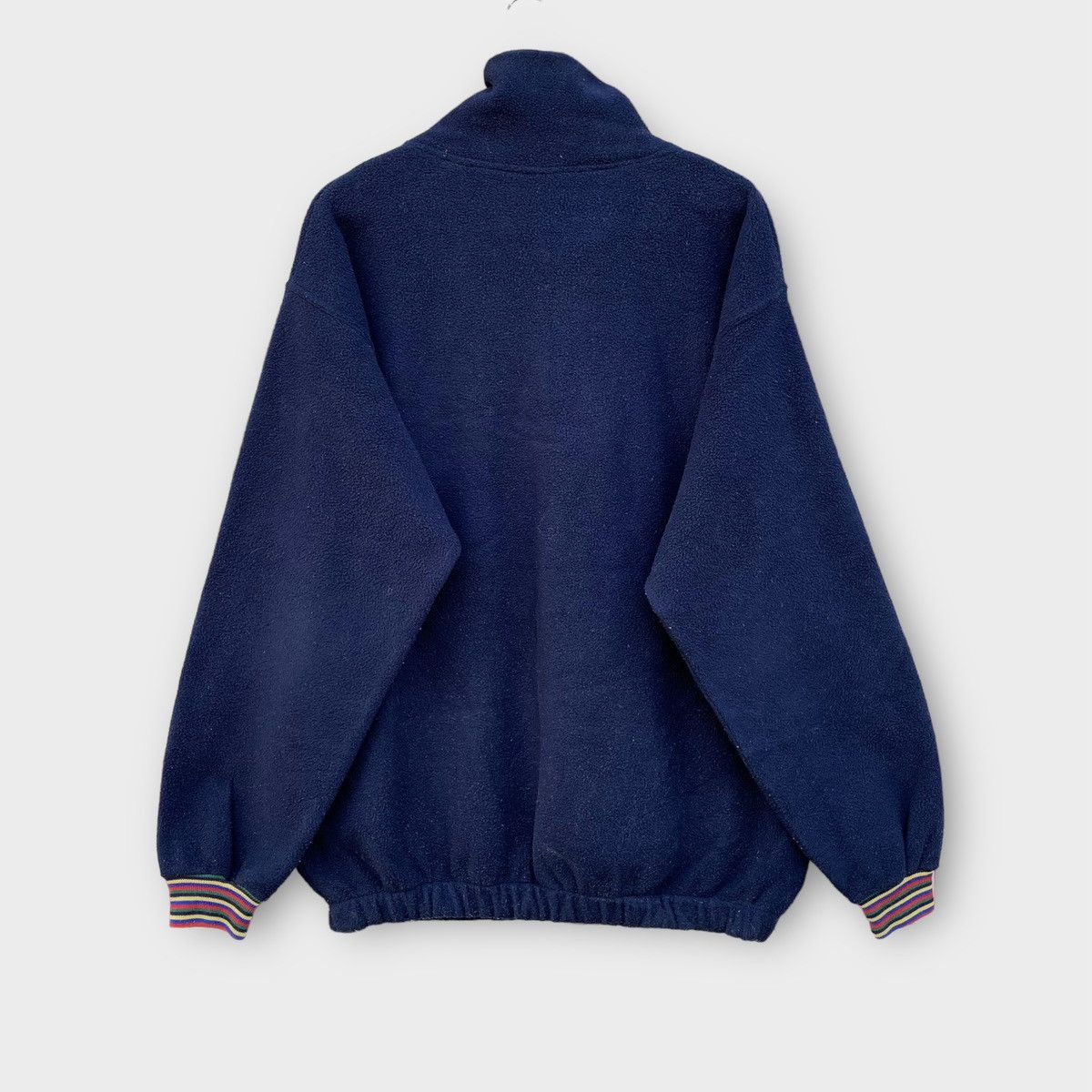 Trussardi × Vintage Vintage 90s Trussardi Italy Fleece Sweater Size US L / EU 52-54 / 3 - 2 Thumbnail