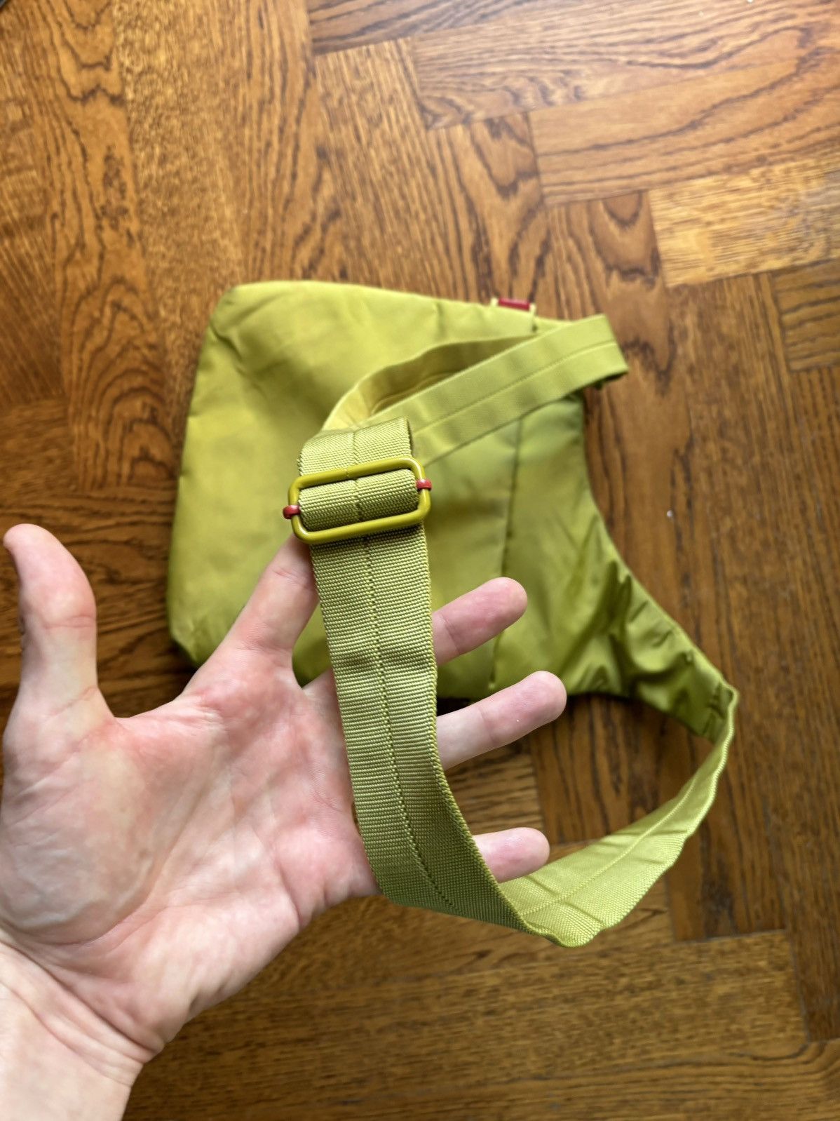 Vintage Vintage Hedgren Urban Bags Crossbody Prada Green Nylon Sling Size ONE SIZE - 8 Thumbnail