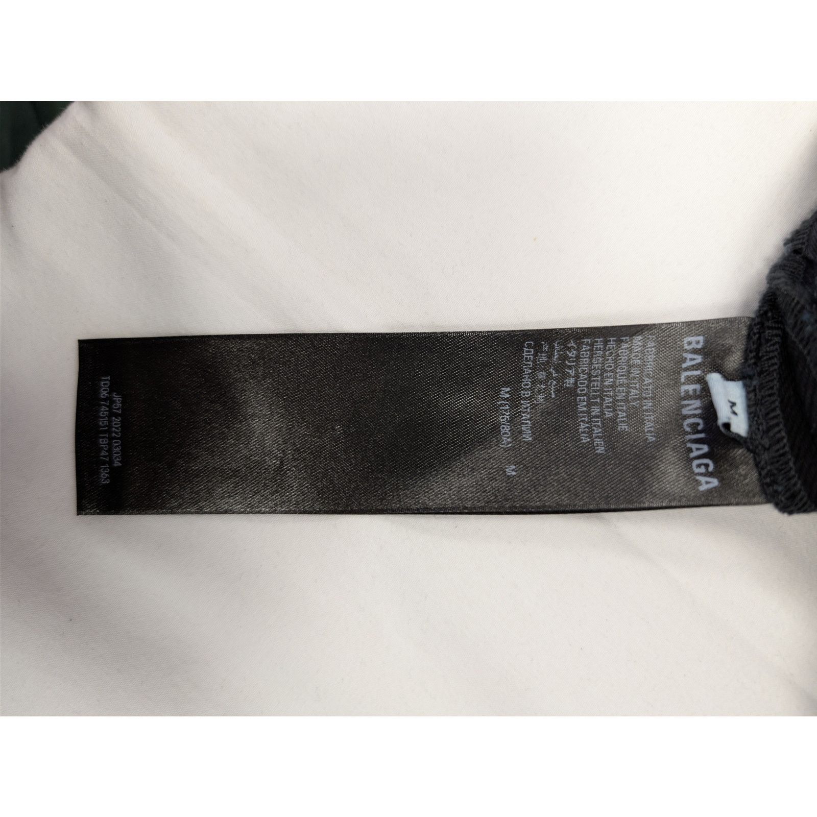 Balenciaga o1rshd1 Organic Japanese Ripped Medium Fit Pant Jean Black Size US 32 / EU 48 - 15 Thumbnail