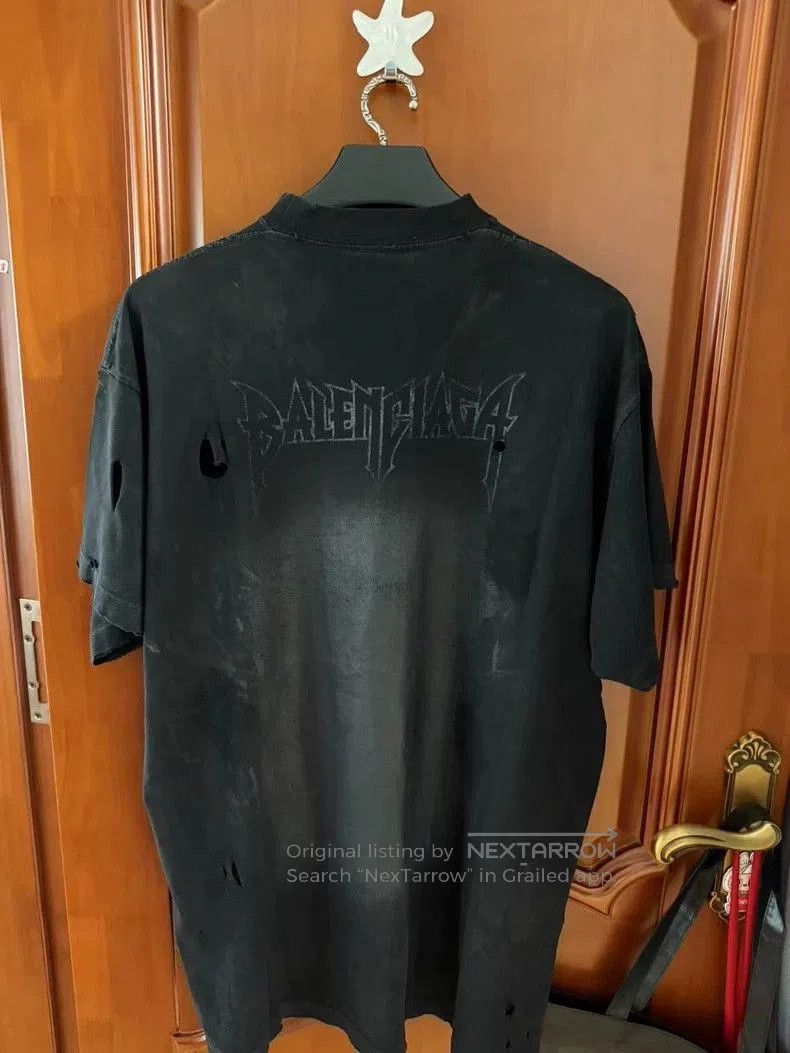 Balenciaga Balenciaga Distressed Mud-Dye Short Sleeve. Size US XL / EU 56 / 4 - 2 Thumbnail