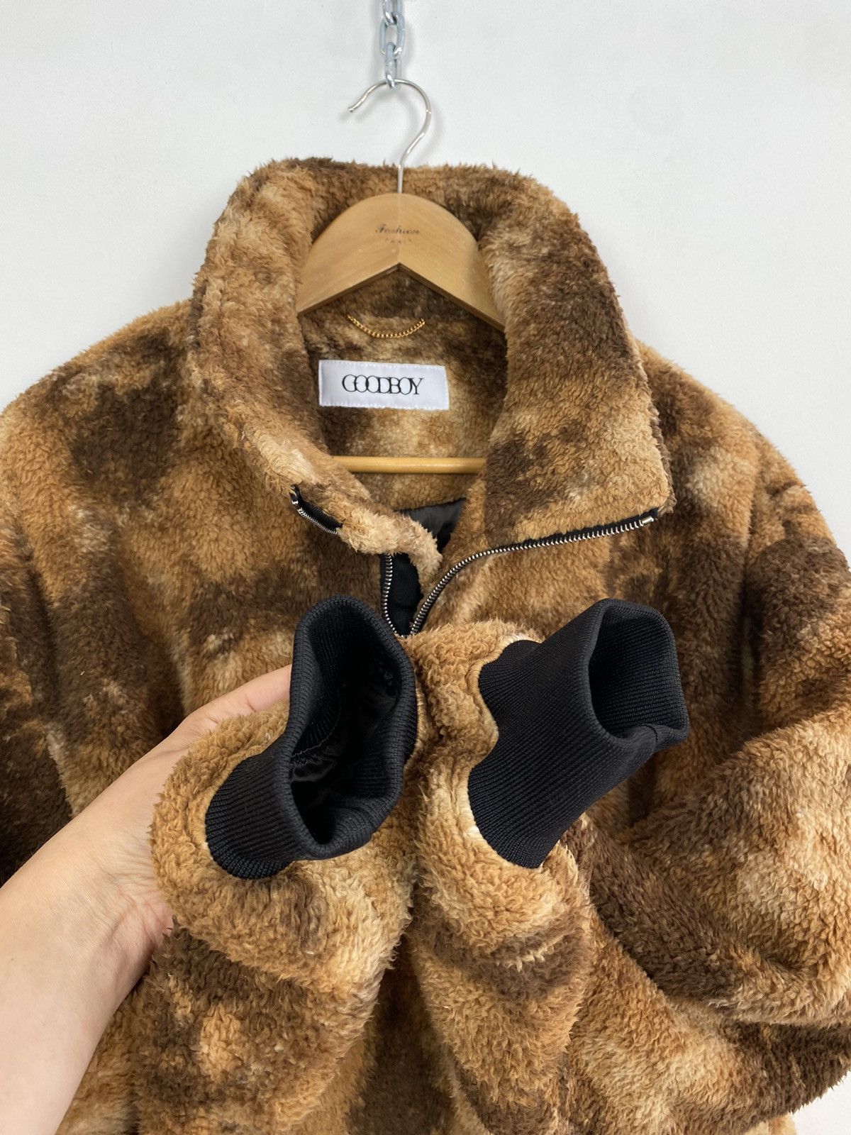 Designer XOXO GOODBOY Women’s Fleece Fur Long Sleeve Half Zip Jacket Size ONE SIZE - 5 Thumbnail