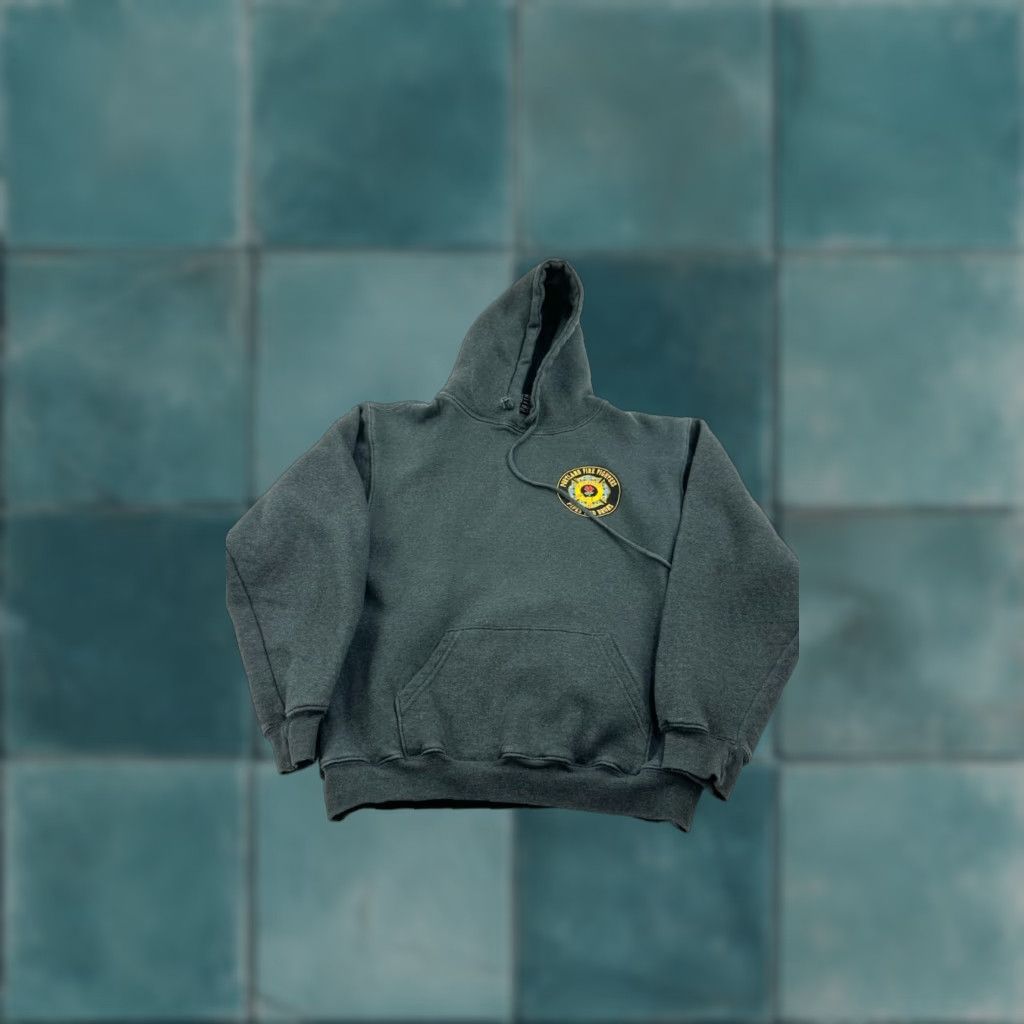 Vintage Bayside Men's Medium Gray Pullover Hoodie - Solid, Breathable, Outdoor Sweatshirt for Fall & Winter Size US M / EU 48-50 / 2 - 1 Thumbnail
